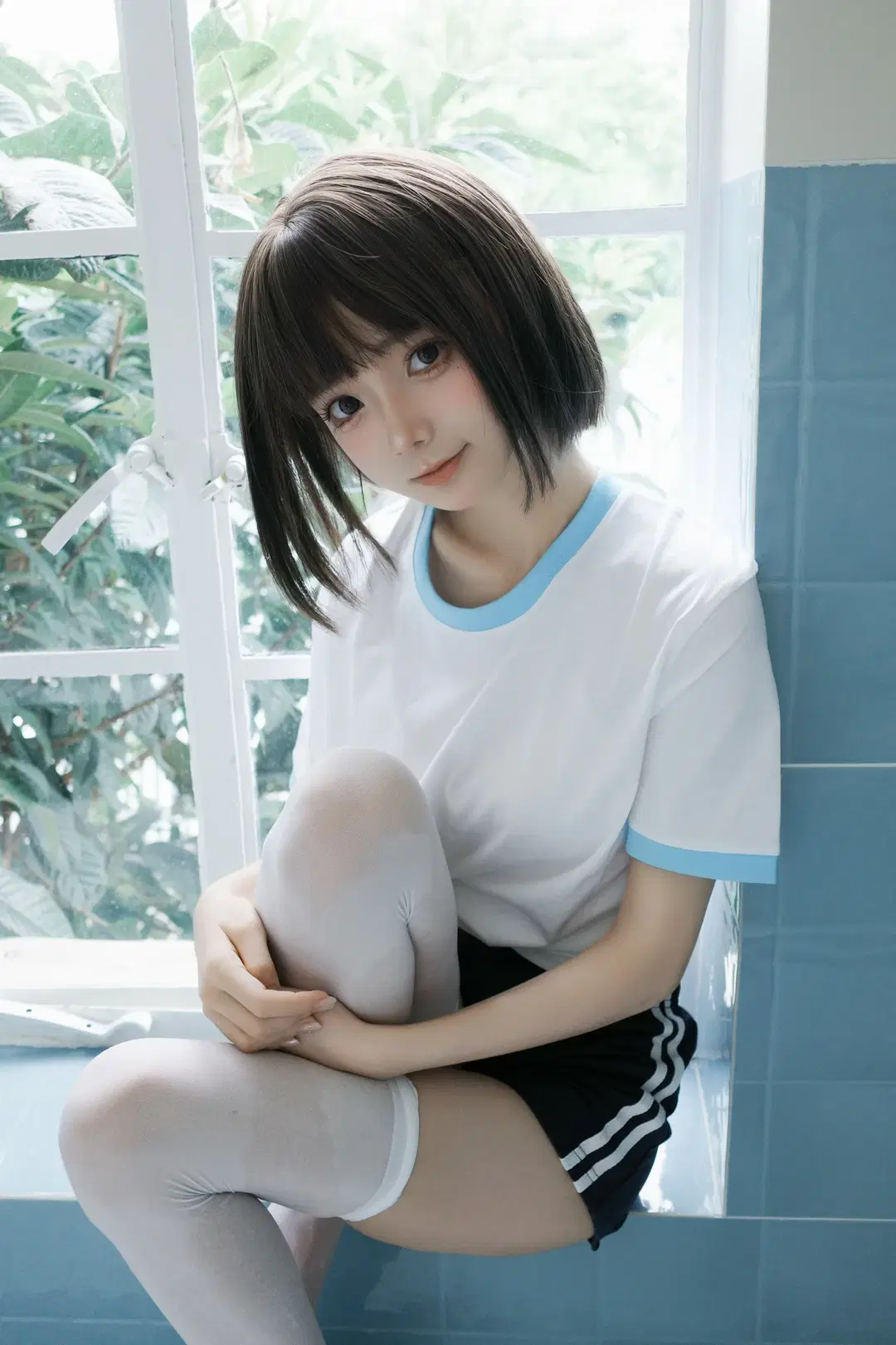 Short Hair Summer Gymnastics Uniform: Japanese Style Photography Shoot Record of Innocent Allure by 小山早见 - Image 2