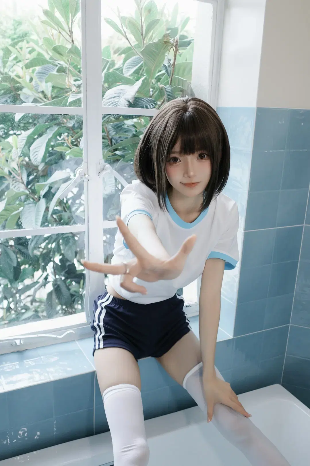 Short Hair Summer Gymnastics Uniform: Japanese Style Photography Shoot Record of Innocent Allure by 小山早见 - Image 5