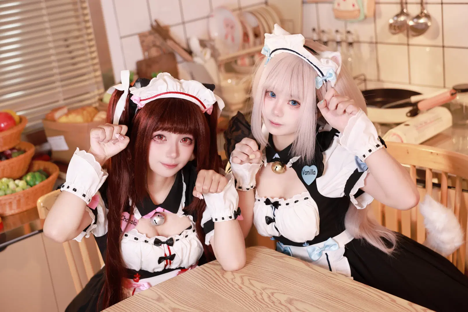 双人cosplay, 香子兰cos, 巧克力与香子兰, 巧克力cos, 猫娘女仆