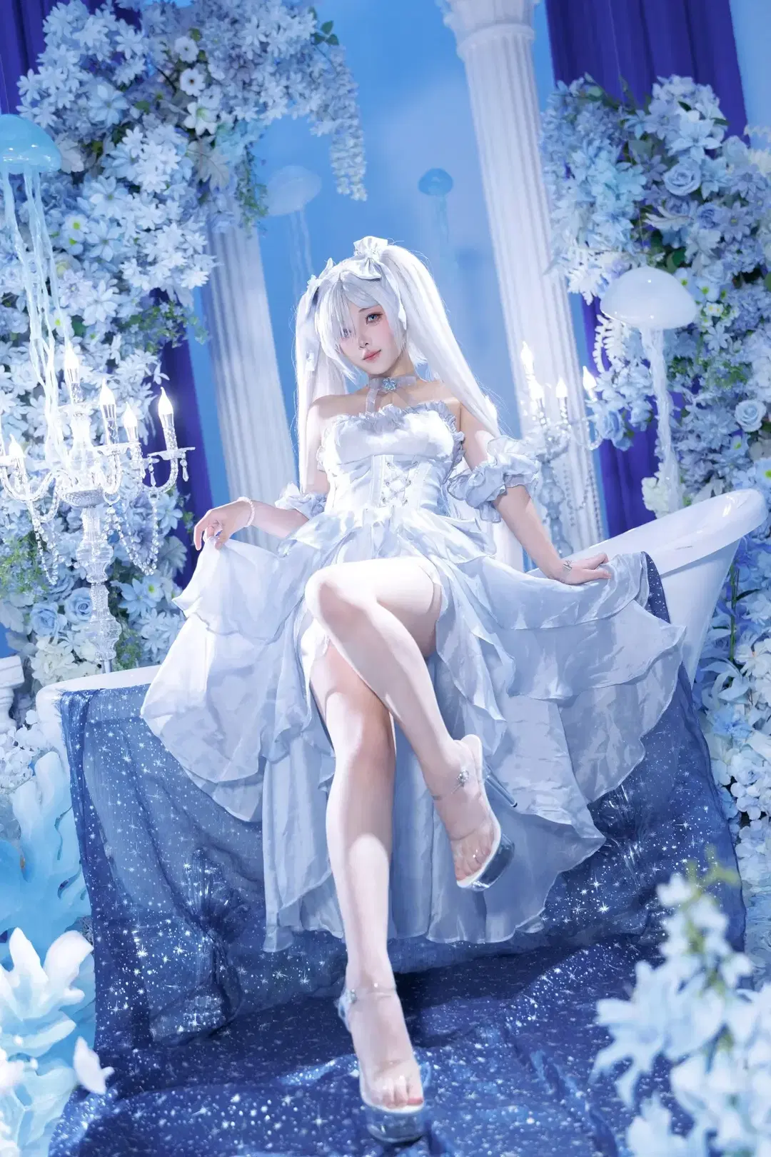 二次元cosplay, 灰姑娘cos, 胜利女神：妮姬, 棚拍人像, 梦幻氛围感写真