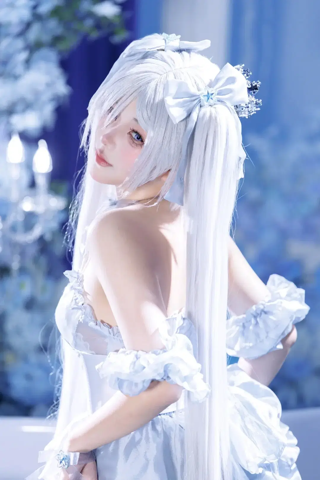 【灰姑娘cos】NIKKE胜利女神 冷调冰雪棚拍记录 - 青空（棚拍版） - 第4张