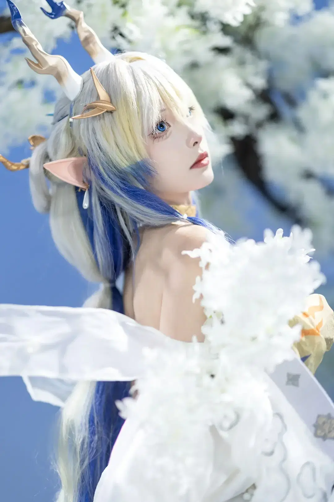 黍cos, 明日方舟, 音律联觉, 棚拍写真, 精灵耳造型
