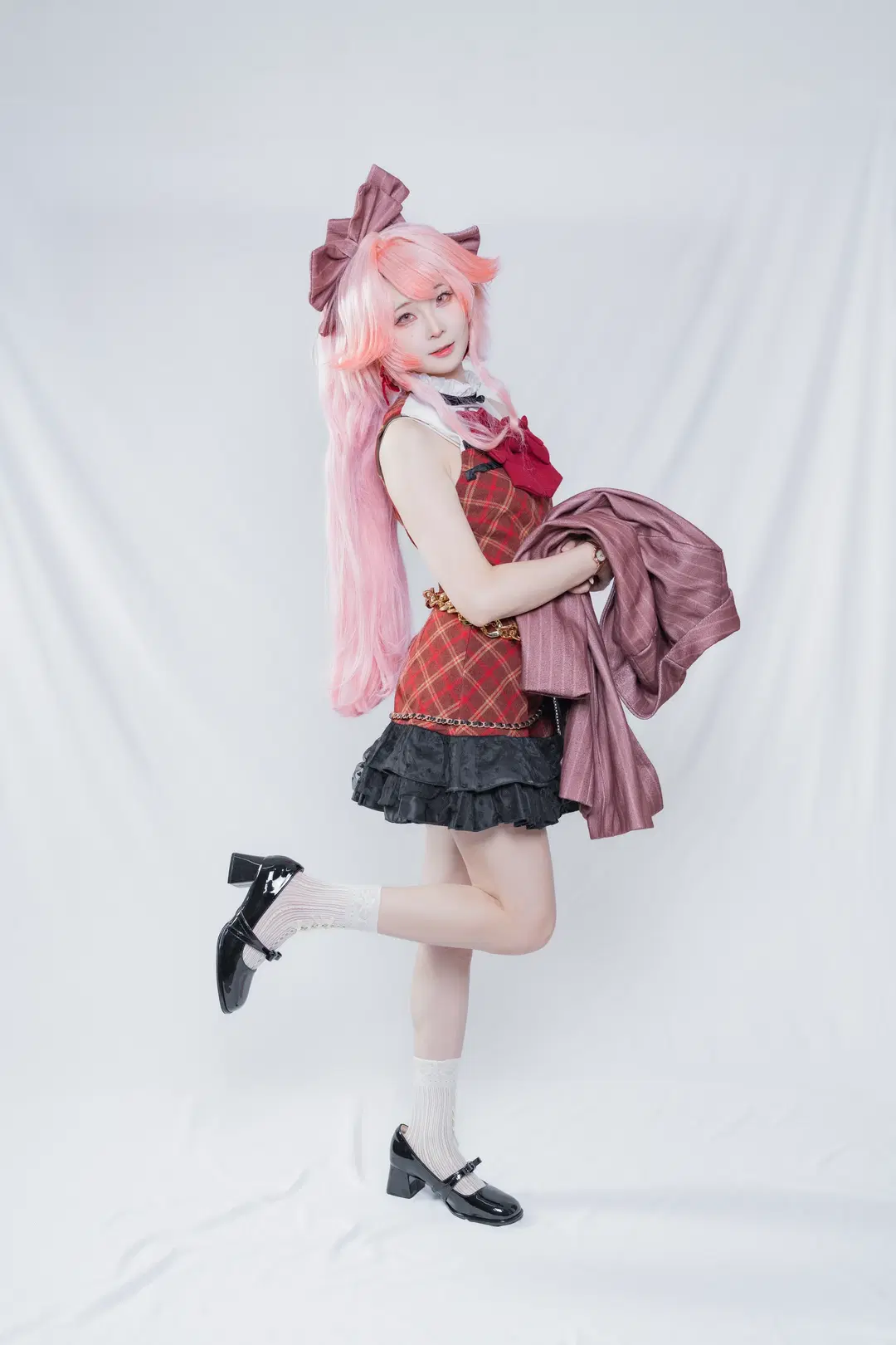 【萌萌香 遥cos】明日方舟 粉色长发下的灵动瞬间 - 栗栗栗子 - 第5张