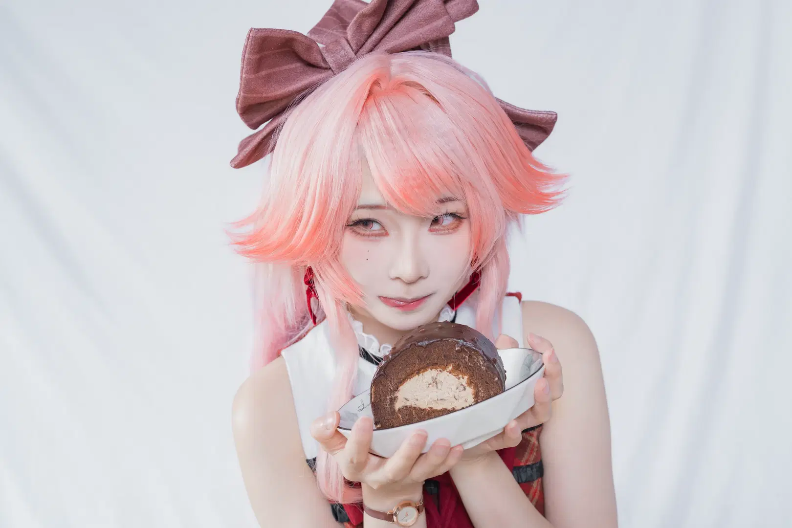 明日方舟, 粉色假髮, 明日方舟cos, 萌萌香遙cos, 甜品少女
