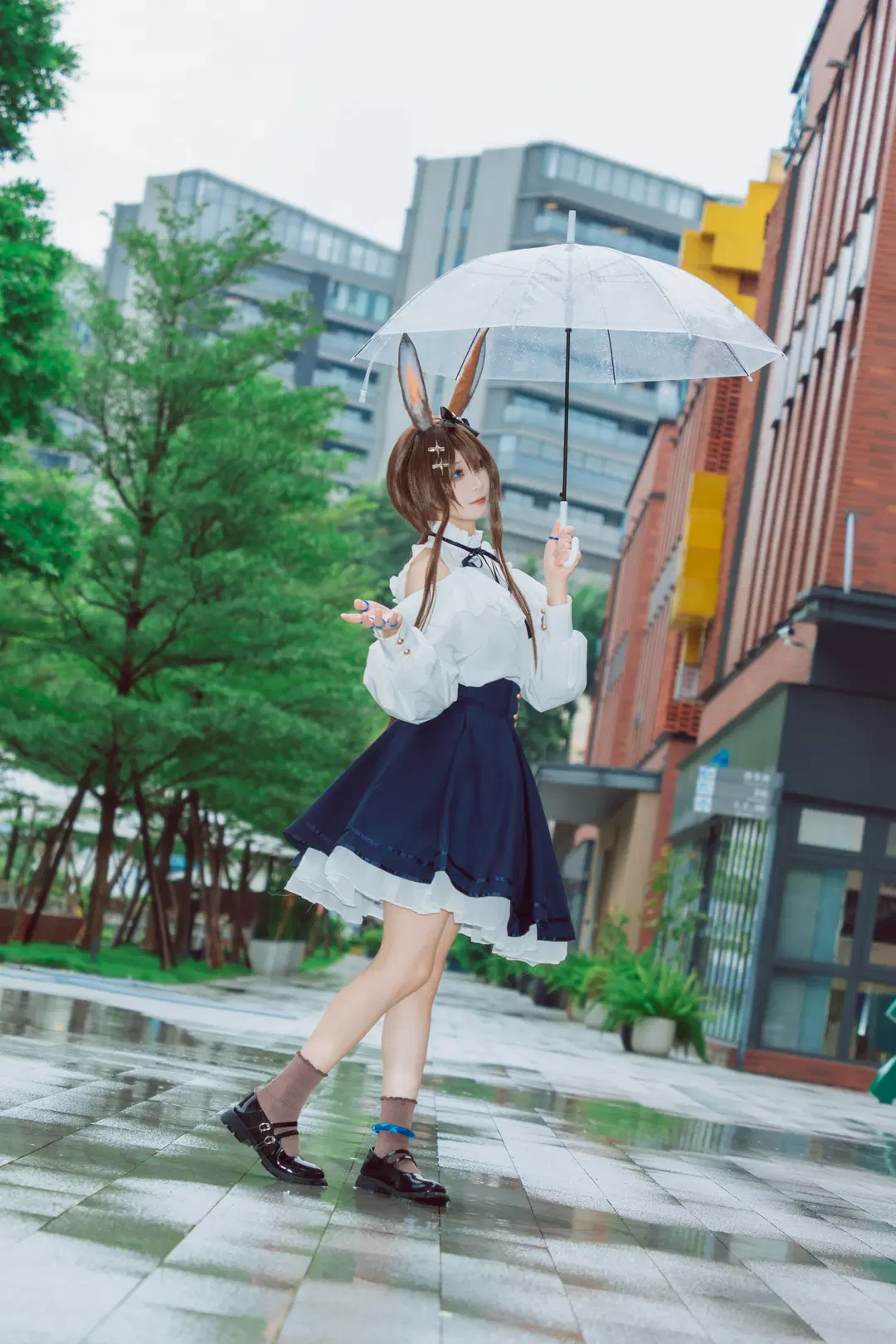 アークナイツ, アーミヤ コスプレ, ロケ撮影, ストッキング, アーミヤ