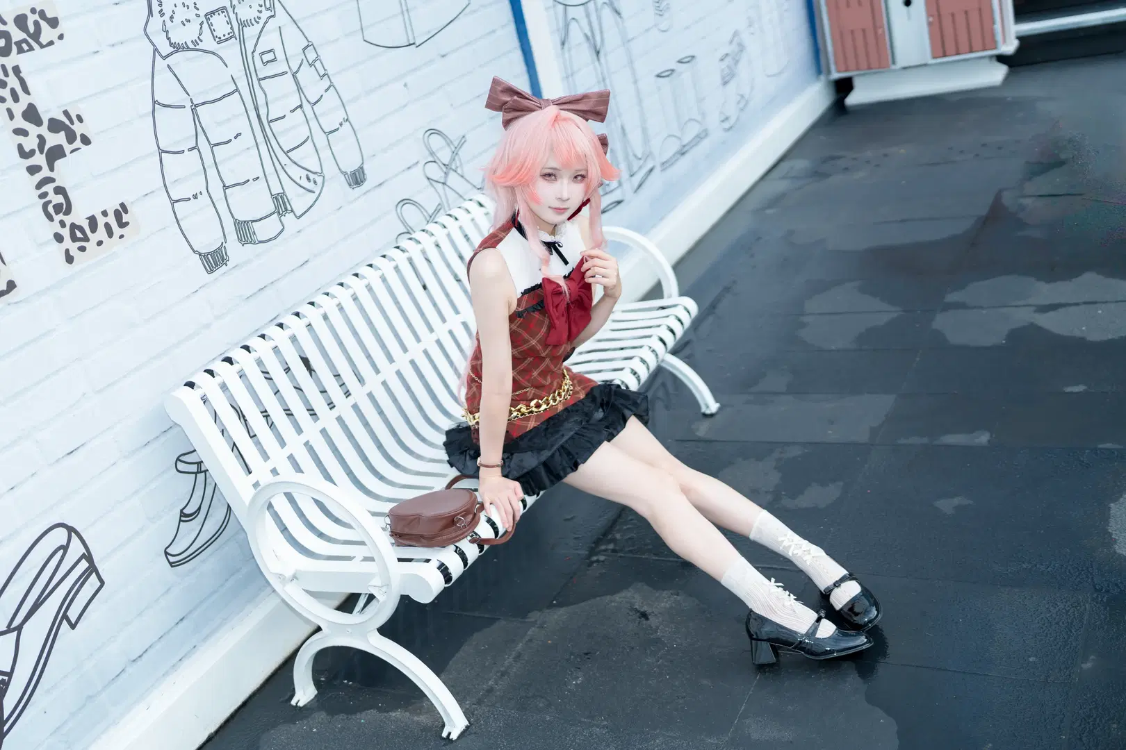 二次元cosplay, 明日方舟, 白丝, 羽生萌萌香cos, 遥
