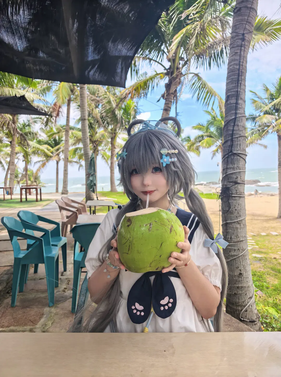【洛天依cos】带着水手服去吃文昌鸡和抱罗粉 - 元素素素素 - 第5张