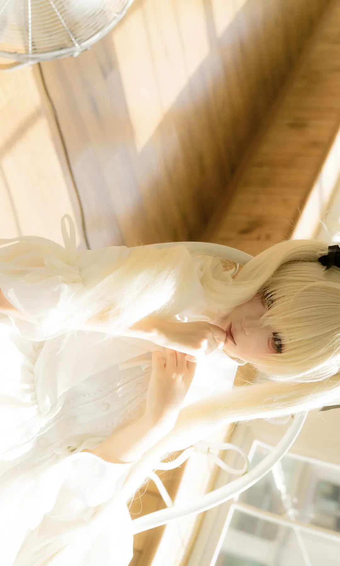 [Kasugano Sora cosplay] White Dress and Black Bunny in the Sweltering Summer by Mirrow - Image 2