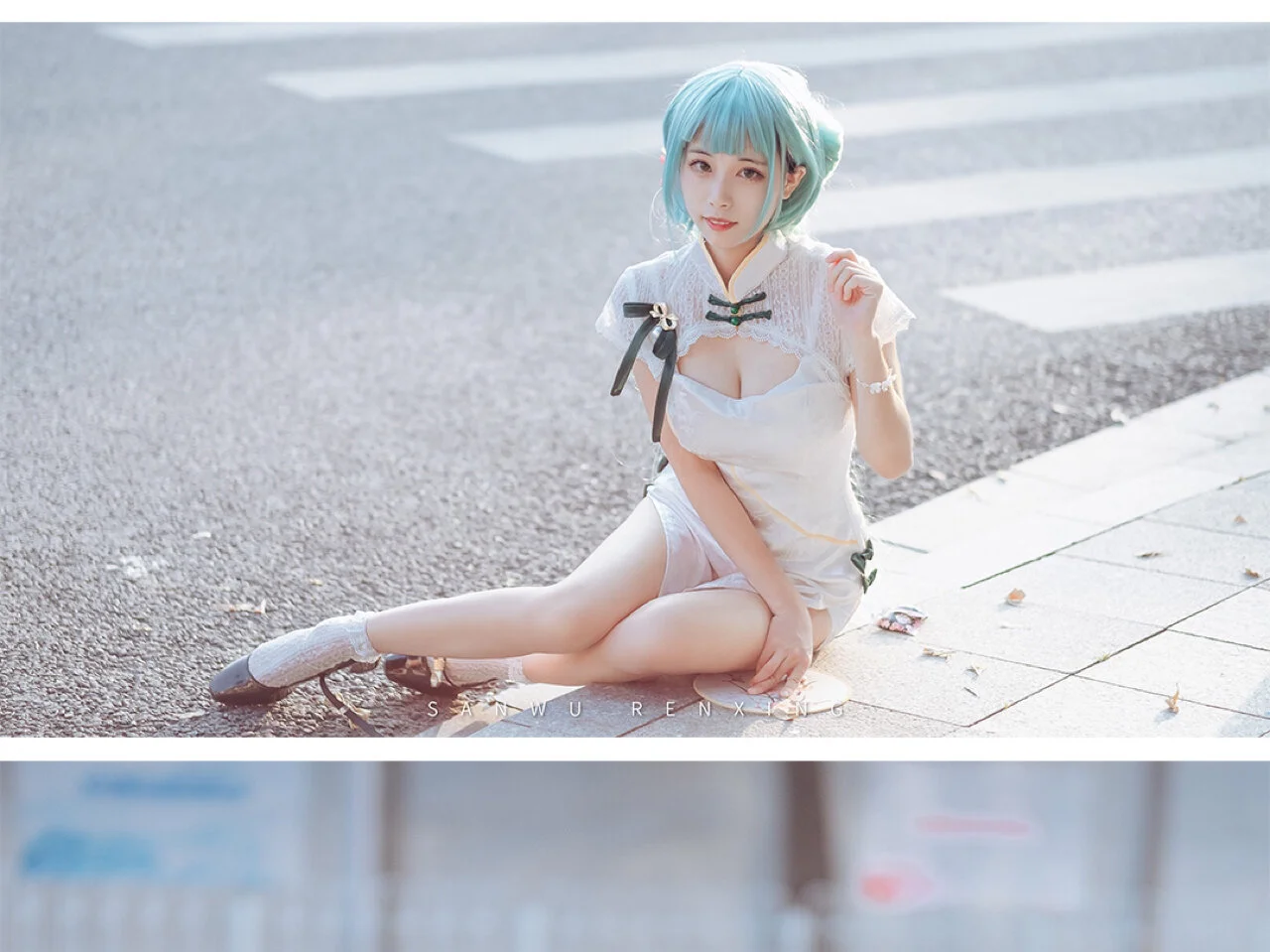 [Hatsune Miku cosplay] Vocaloid: Vintage Street Shoot in Shaohua Qipao by 三無人型 - Image 4