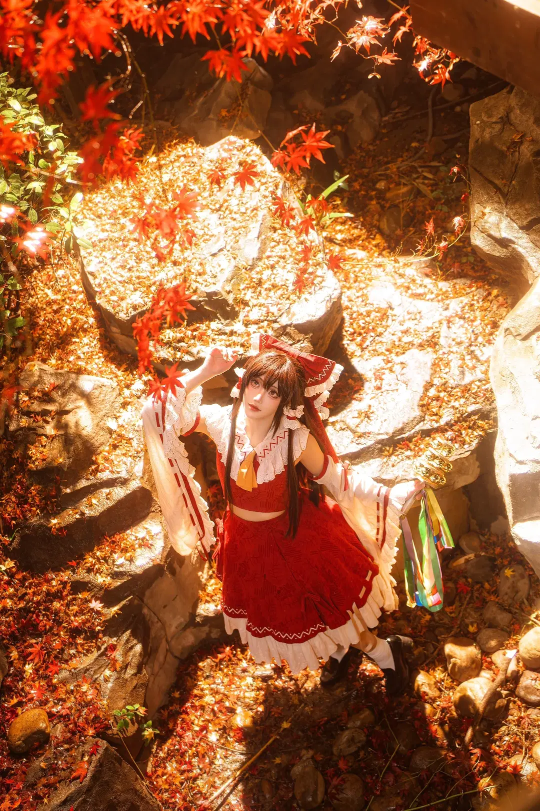 【博麗靈夢cos】東方project紅楓中的經典回憶 - 精灵 - 第3張