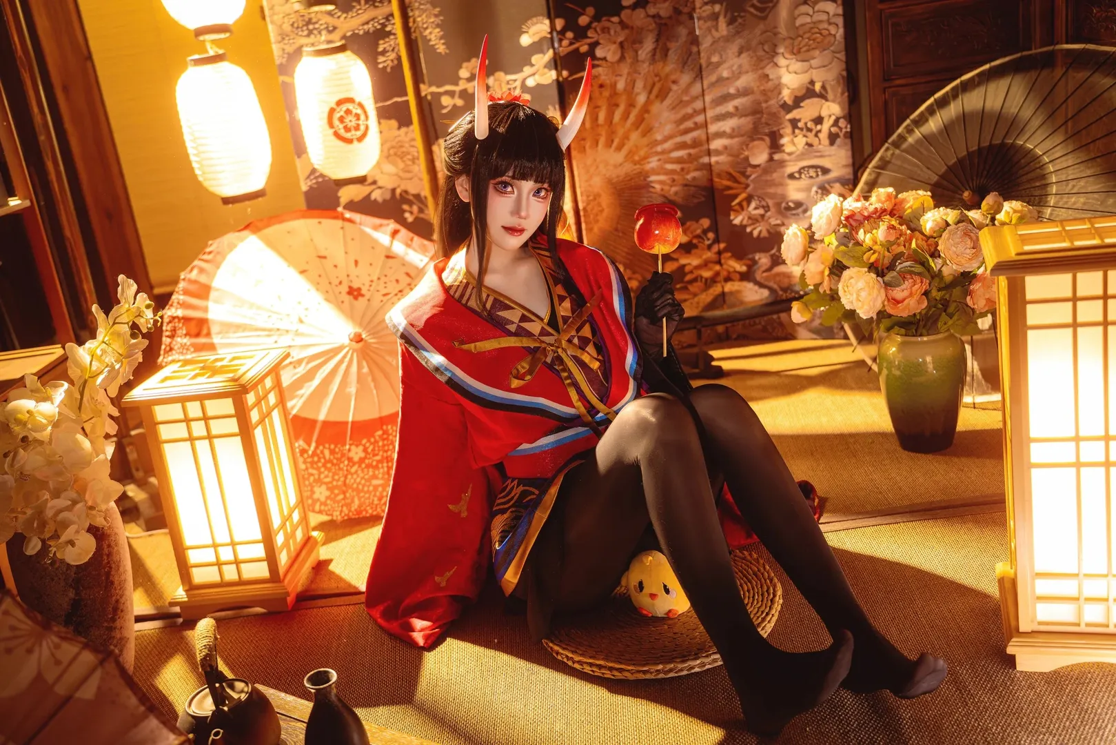 角色扮演, 碧蓝航线, 和风, 能代cos, 黑丝 - 第2张