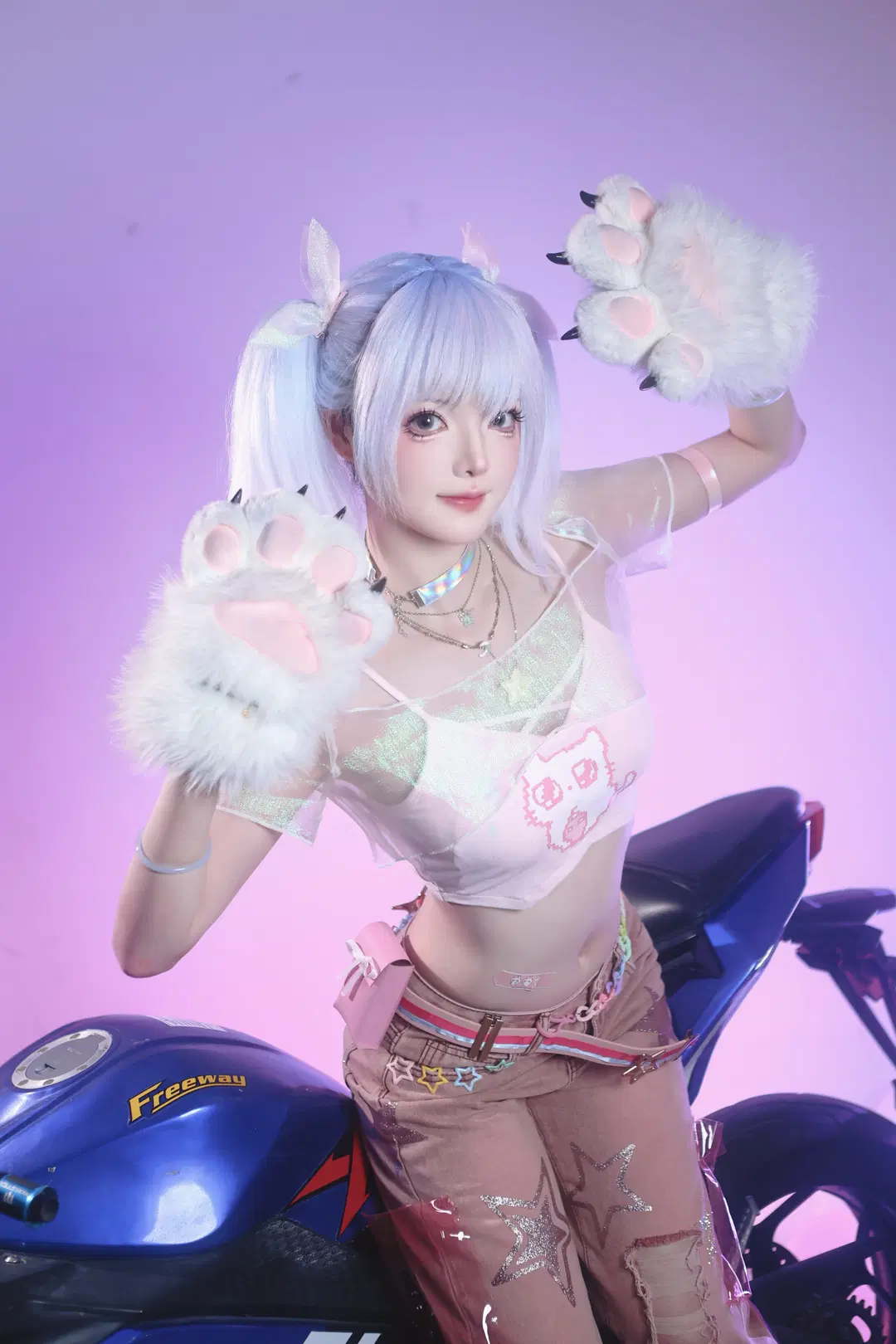 【沈妙cos】永劫无间谪星系列，街头机车风神还原 - 沫沫子 - 第3张