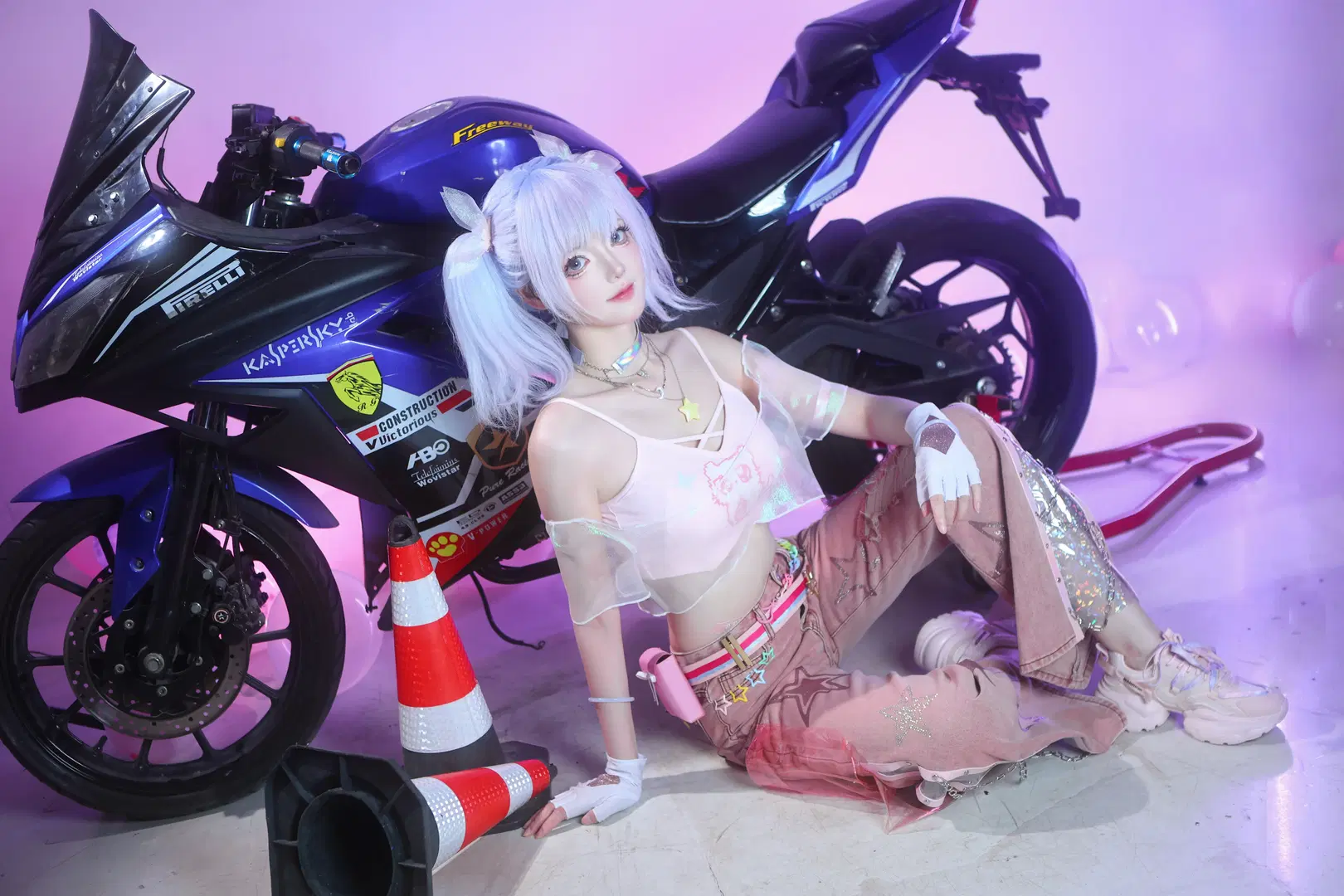 【沈妙cos】永劫无间谪星系列，街头机车风神还原 - 沫沫子 - 第4张
