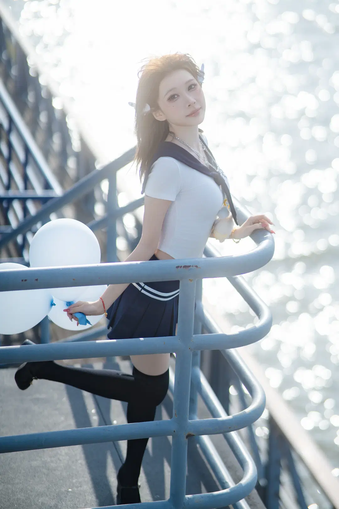 Riverside JK uniform Photoshoot: Capturing Summer limited Gentle Moments by 刻耳柏洛斯 - Image 2