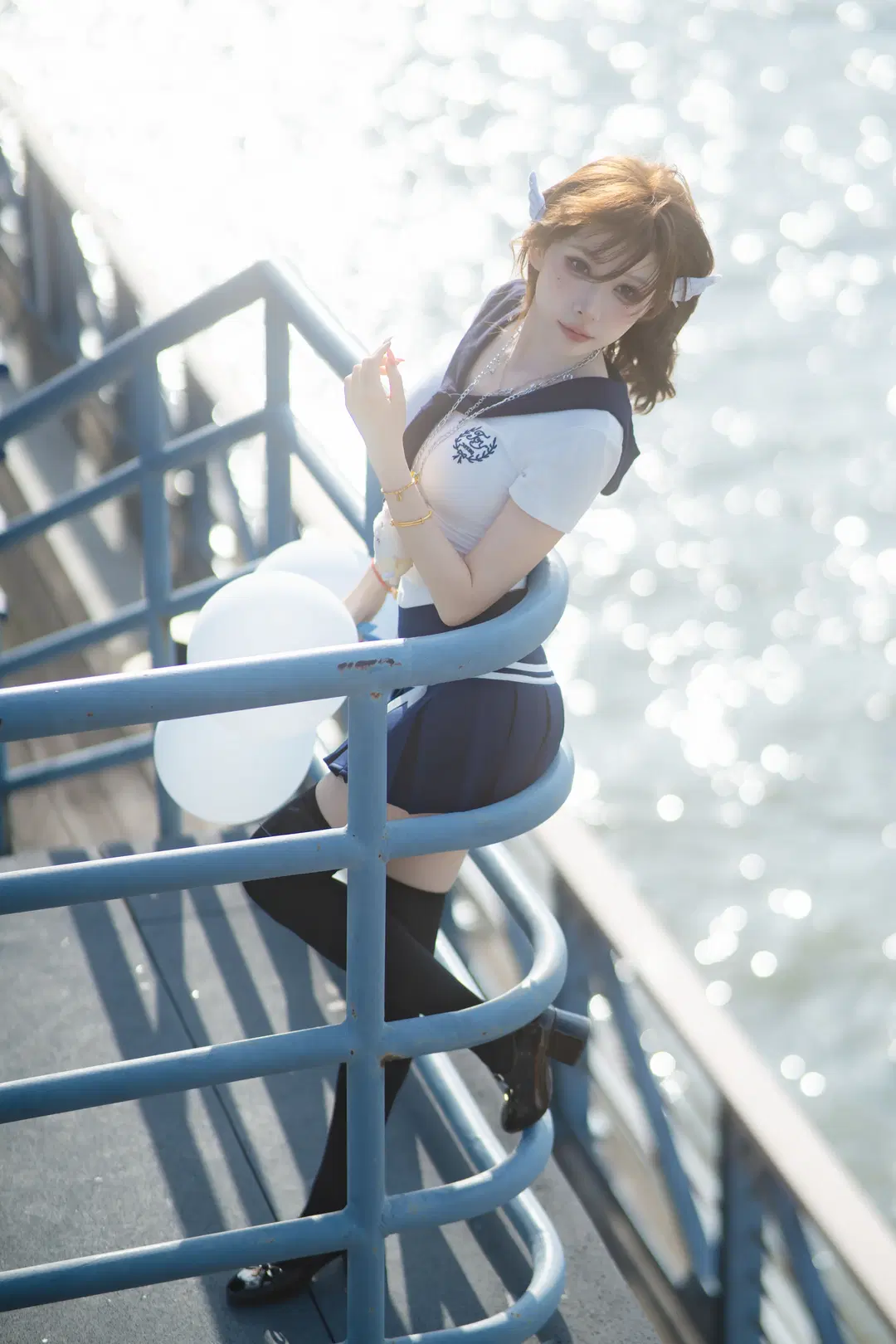 Riverside JK uniform Photoshoot: Capturing Summer limited Gentle Moments by 刻耳柏洛斯 - Image 6