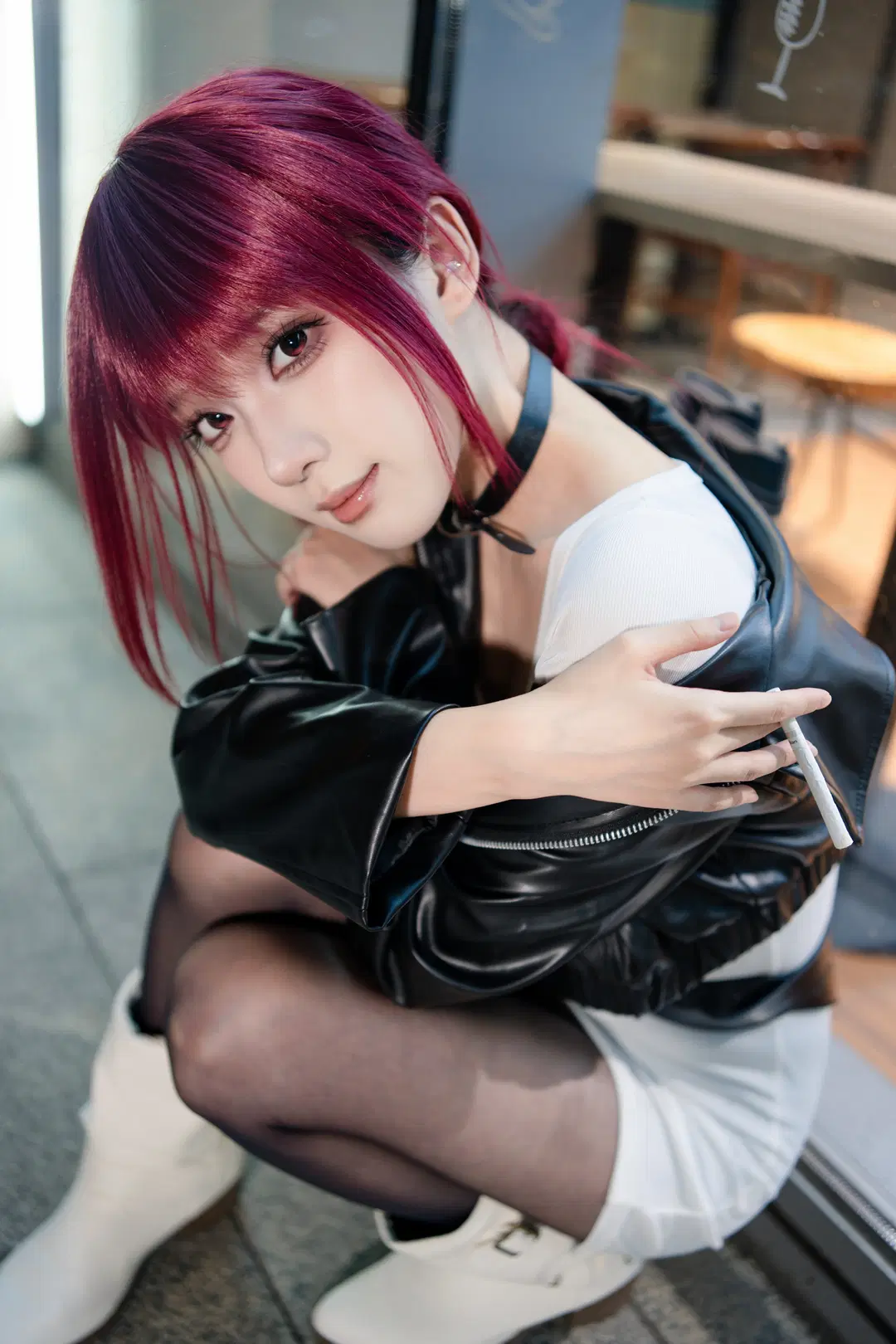 【山田小姐cos】躲在超市后门抽烟的街头风写真 - 刻耳柏洛斯 - 第4张