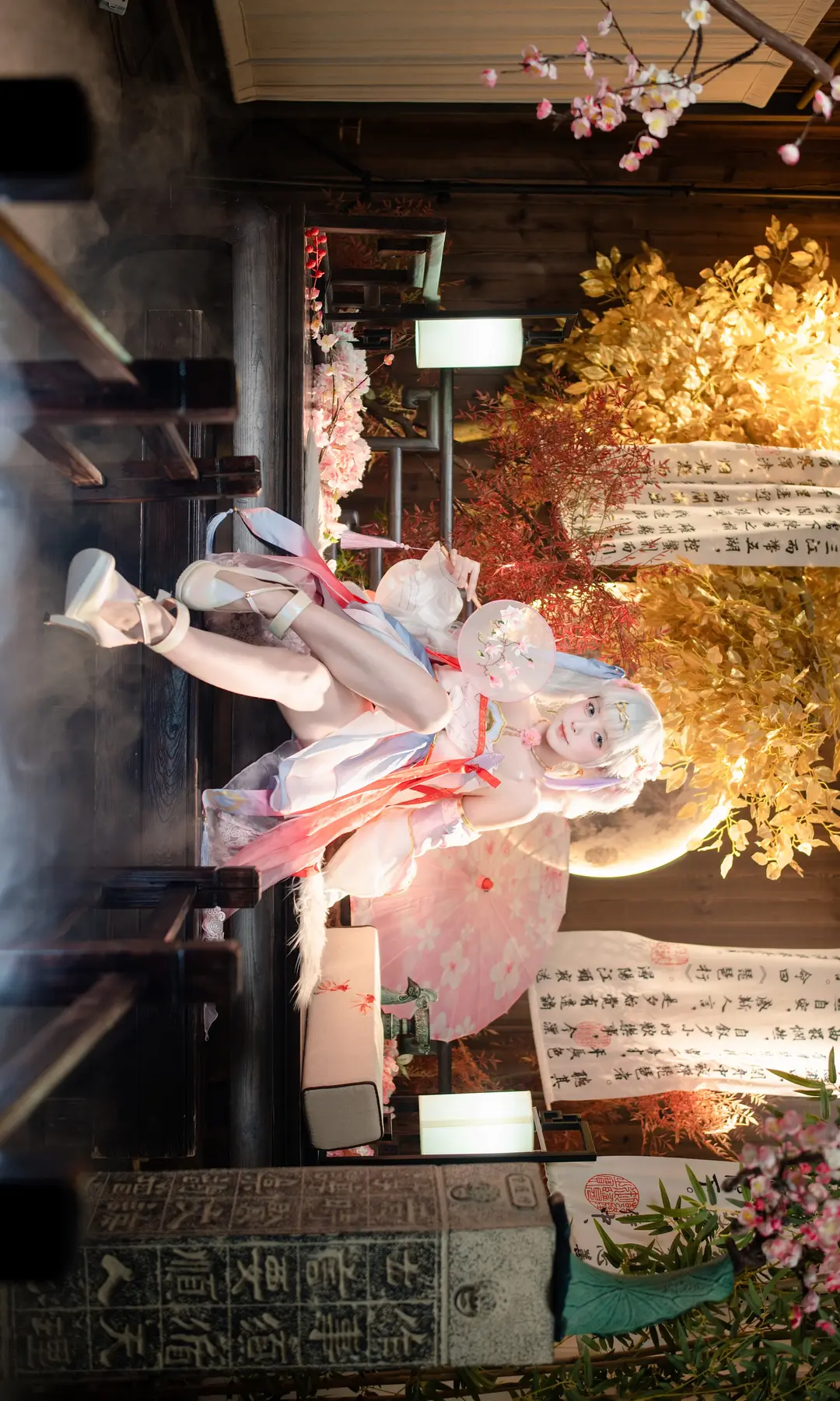 鸣潮, 二次元摄影, 古风cos, 今汐cos, 桃夭灼灼 - 第2张