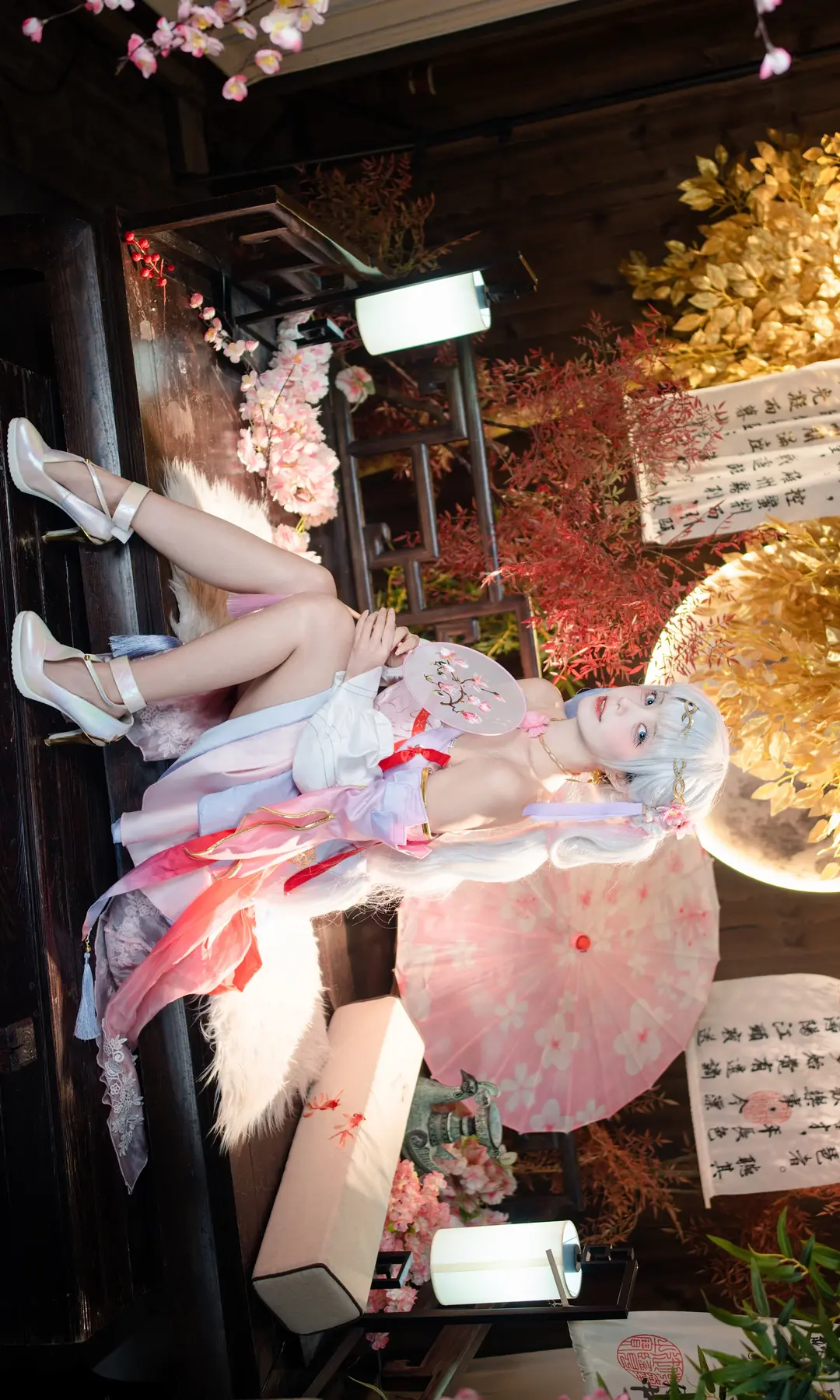 鸣潮, 二次元摄影, 古风cos, 今汐cos, 桃夭灼灼 - 第5张