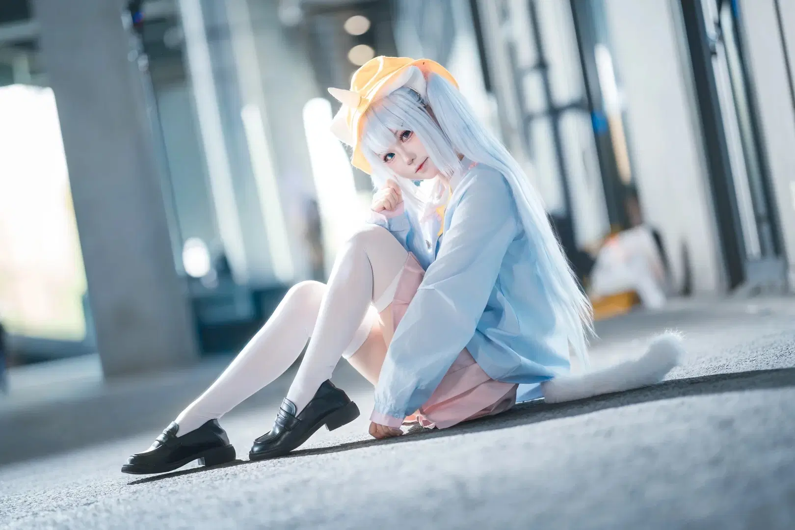 【釘宮妮妮コスプレ】VTuberの軽やかな青白ツインテールを完全再現 - 墨墨漓 - 2枚目