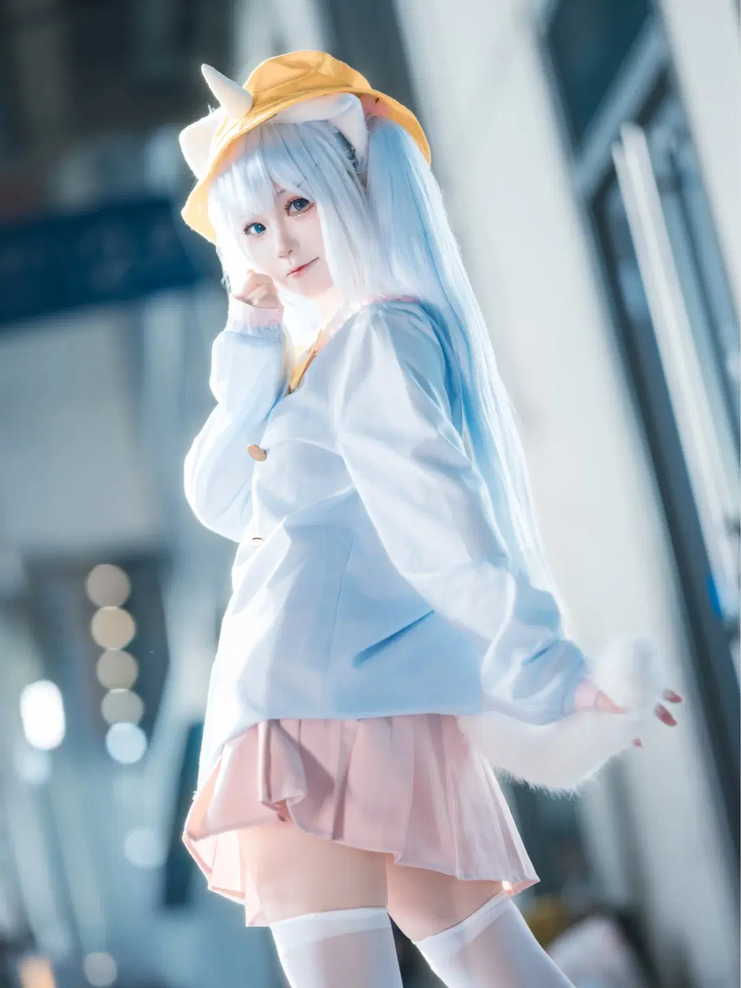 【釘宮妮妮コスプレ】VTuberの軽やかな青白ツインテールを完全再現 - 墨墨漓 - 6枚目