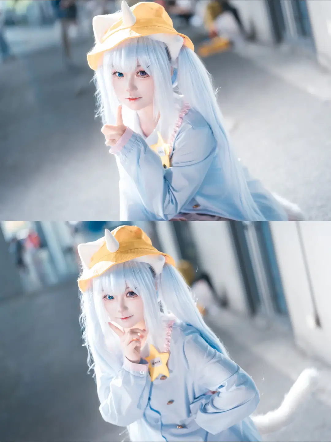 【釘宮妮妮コスプレ】VTuberの軽やかな青白ツインテールを完全再現 - 墨墨漓 - 7枚目