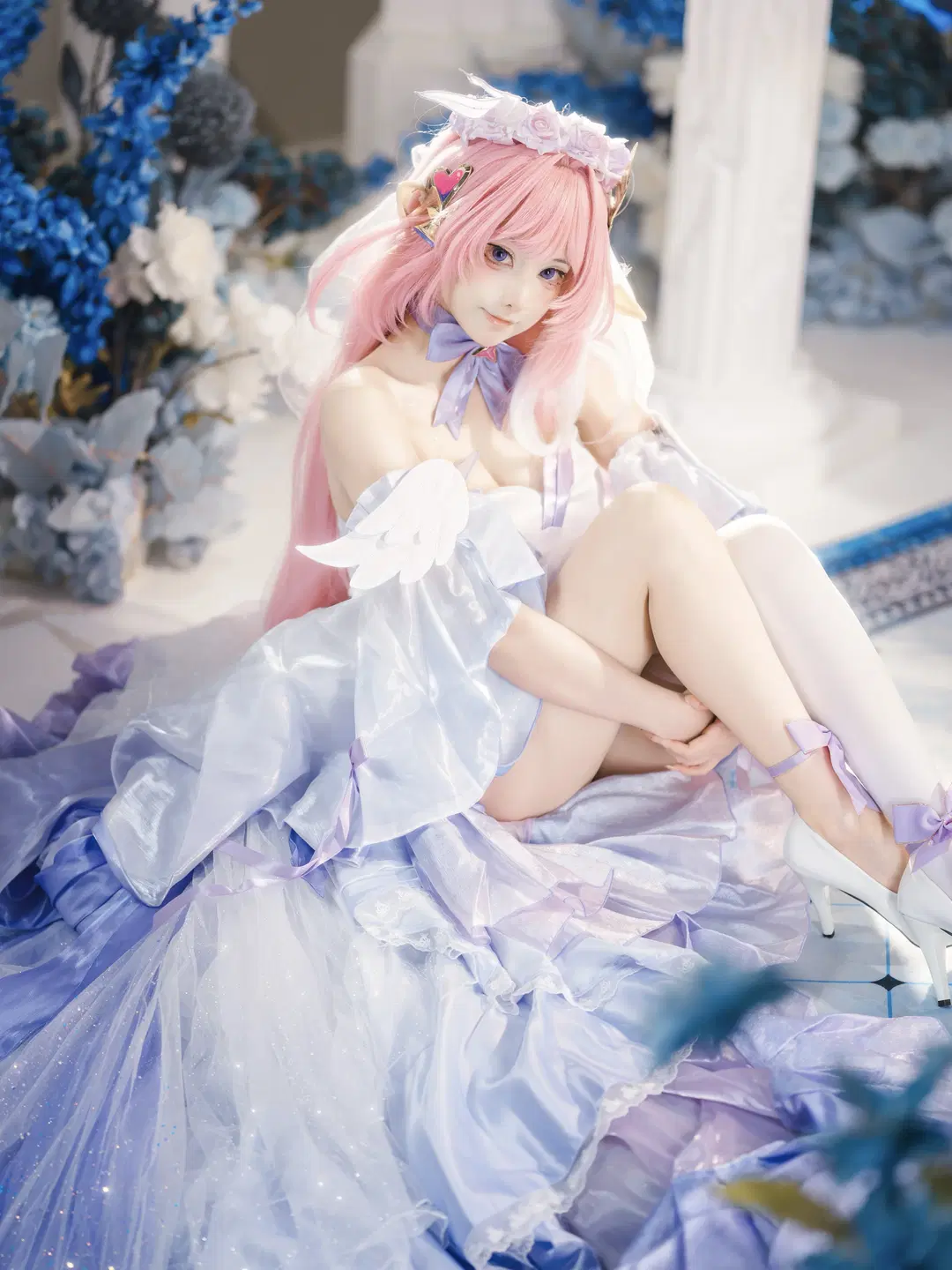 【爱莉希雅cos】崩坏3花间颂歌，在光影中还原少女的梦幻世界 - 墨墨漓 - 第2张