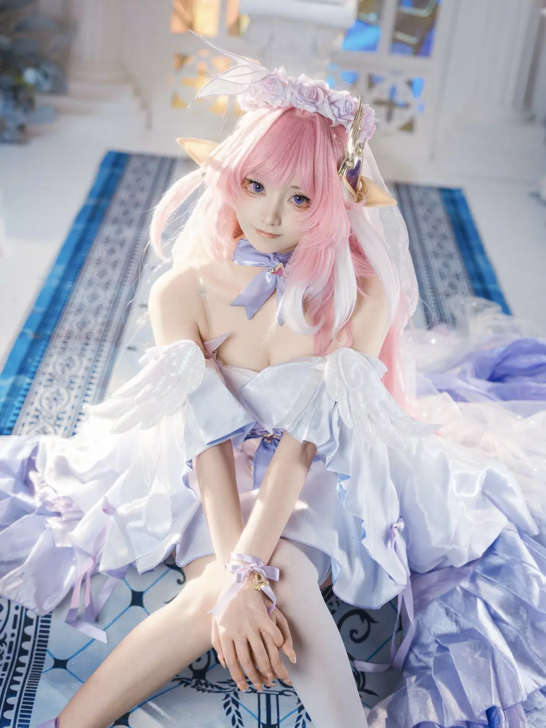 【爱莉希雅cos】崩坏3花间颂歌，在光影中还原少女的梦幻世界 - 墨墨漓 - 第4张