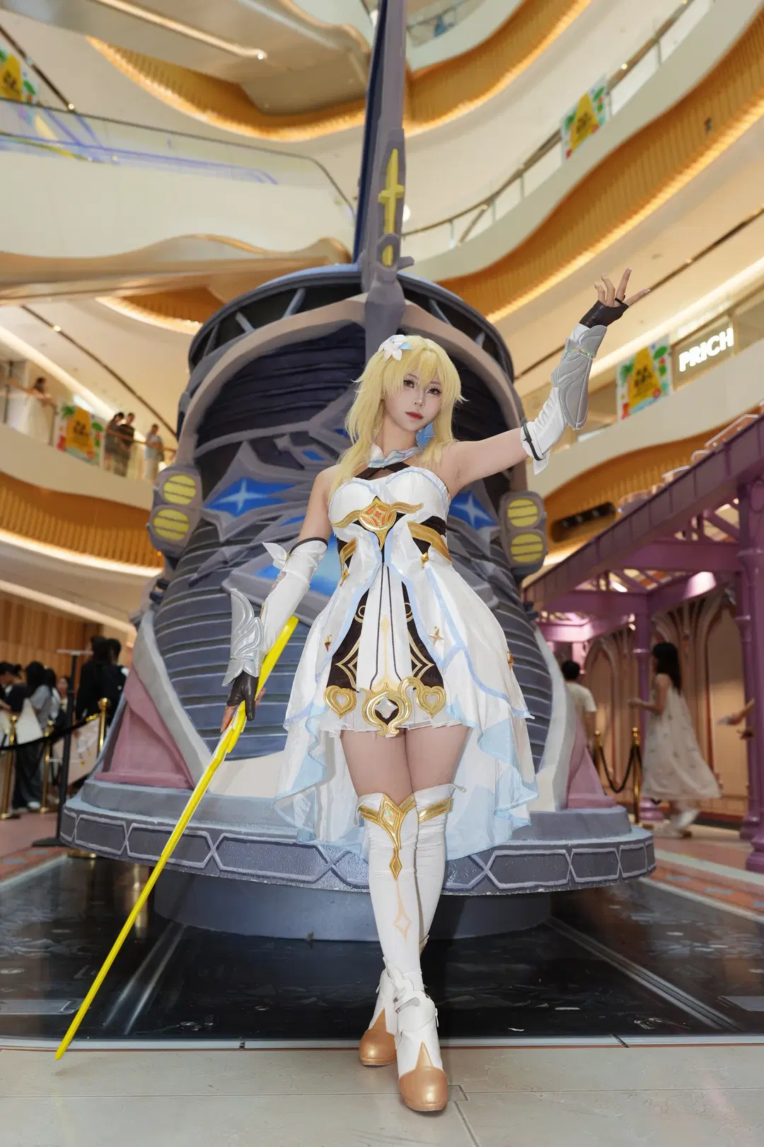 原神, cosplay, 熒cos, 絲襪, 雪國列車
