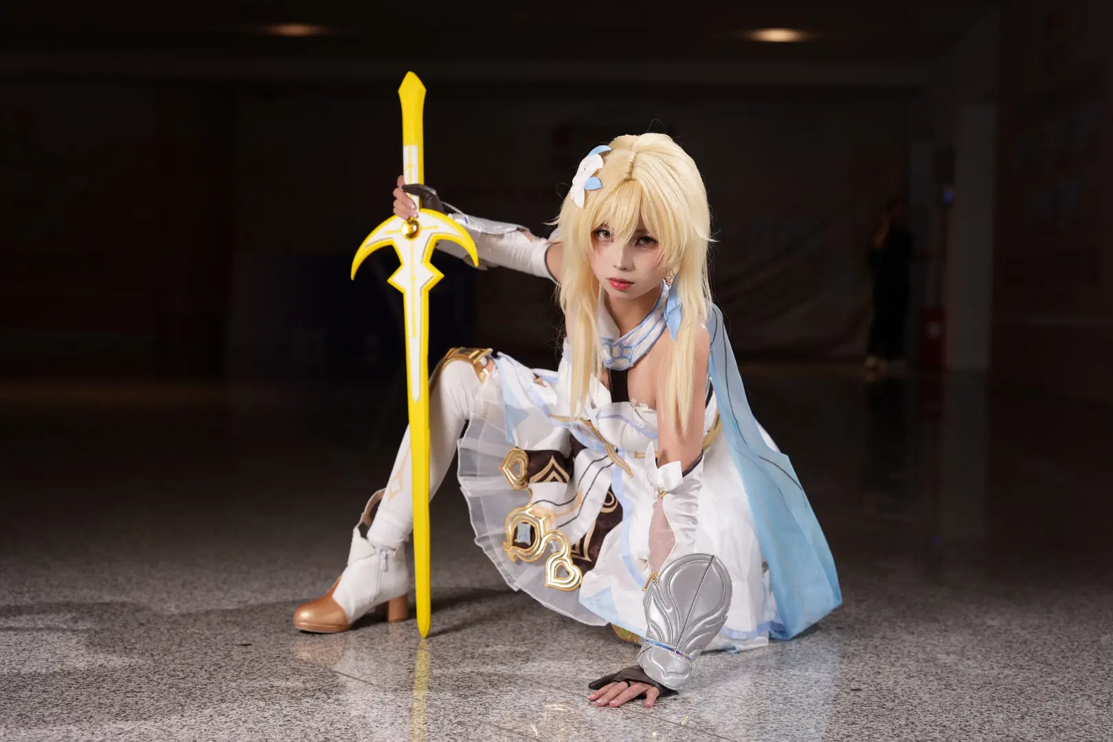【熒cos】原神大中華場照 戰鬥風熒妹動作細節與拍攝回顧 - 不负浪漫与九 - 第3張