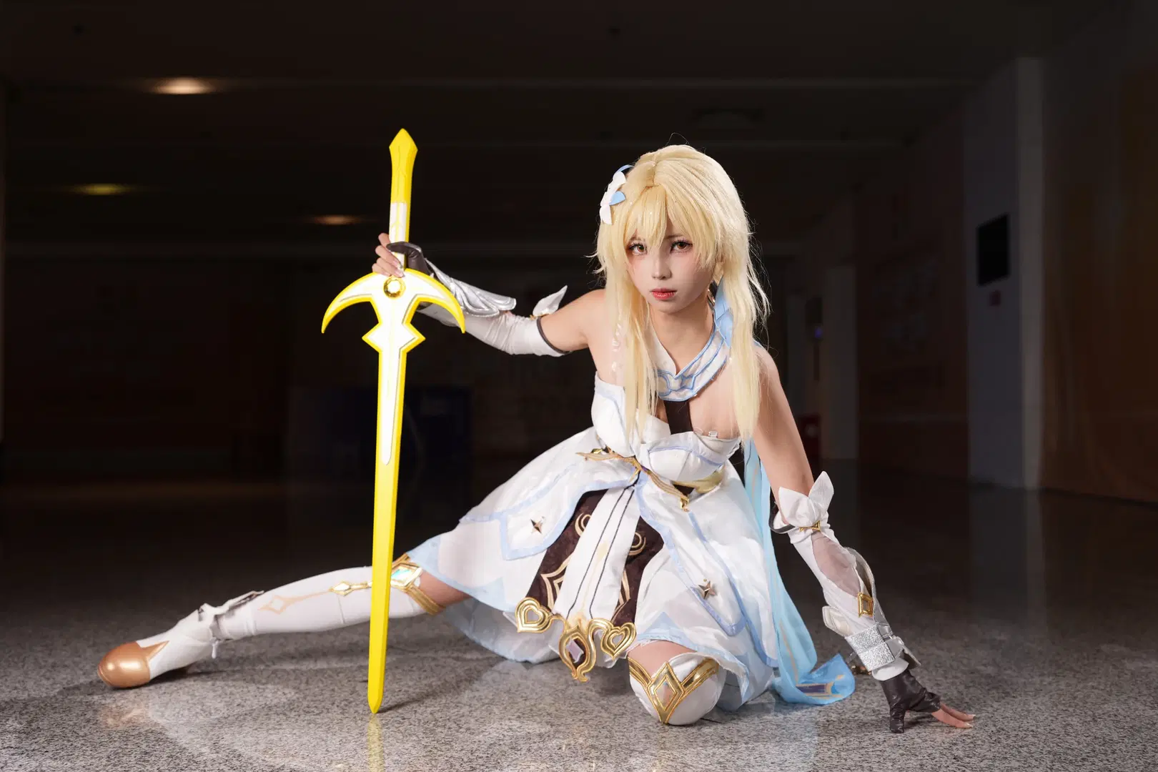 【熒cos】原神大中華場照 戰鬥風熒妹動作細節與拍攝回顧 - 不负浪漫与九 - 第5張