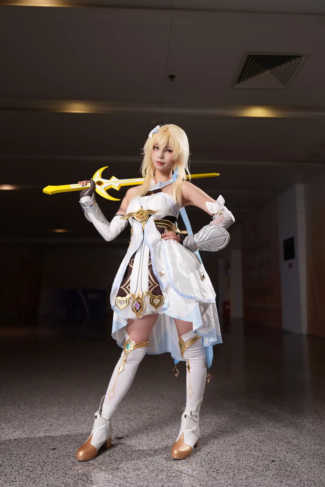 【熒cos】原神大中華場照 戰鬥風熒妹動作細節與拍攝回顧 - 不负浪漫与九 - 第6張