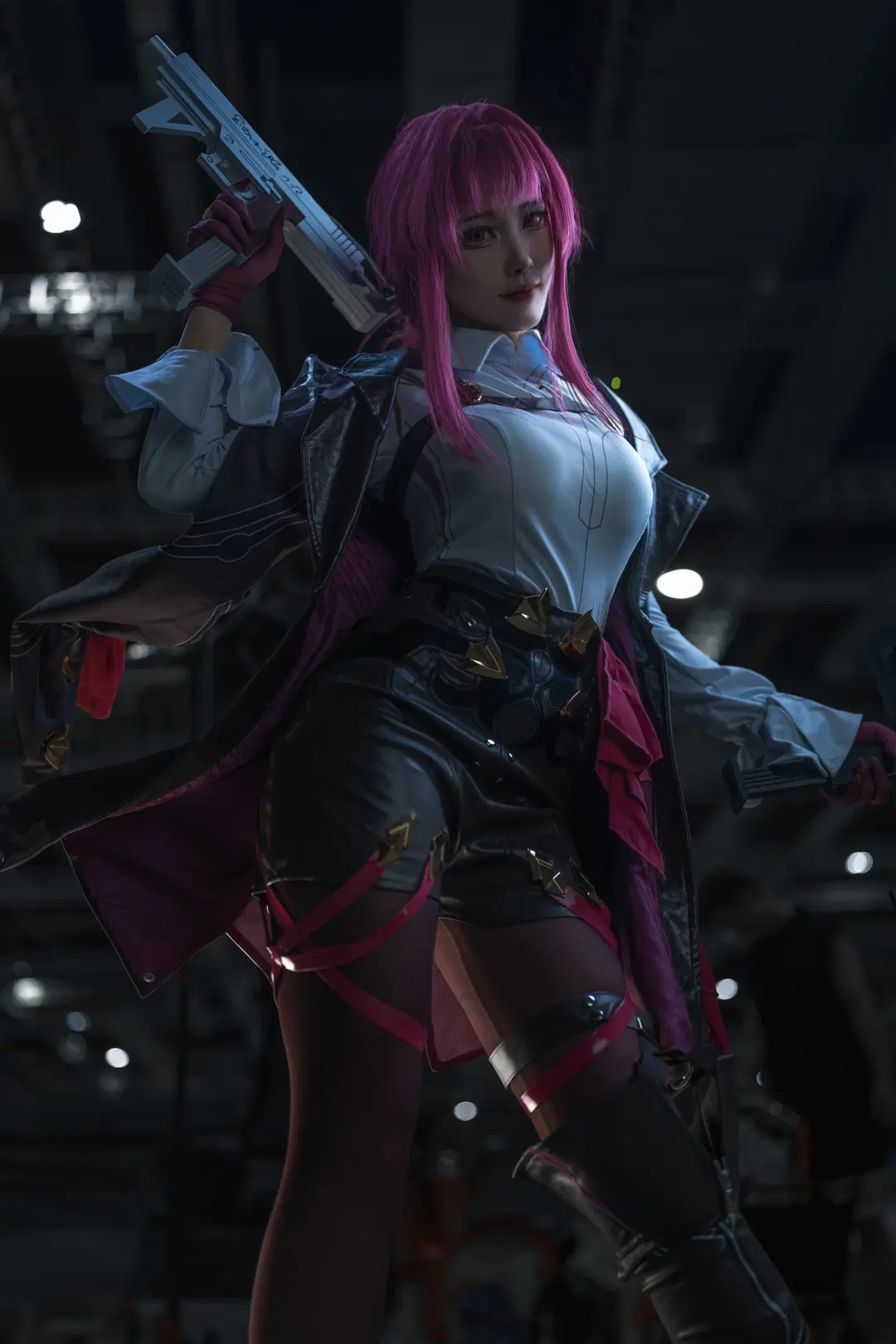cosplay, 崩坏星穹铁道, 漫展场照, 卡芙卡cos, 科幻风皮衣