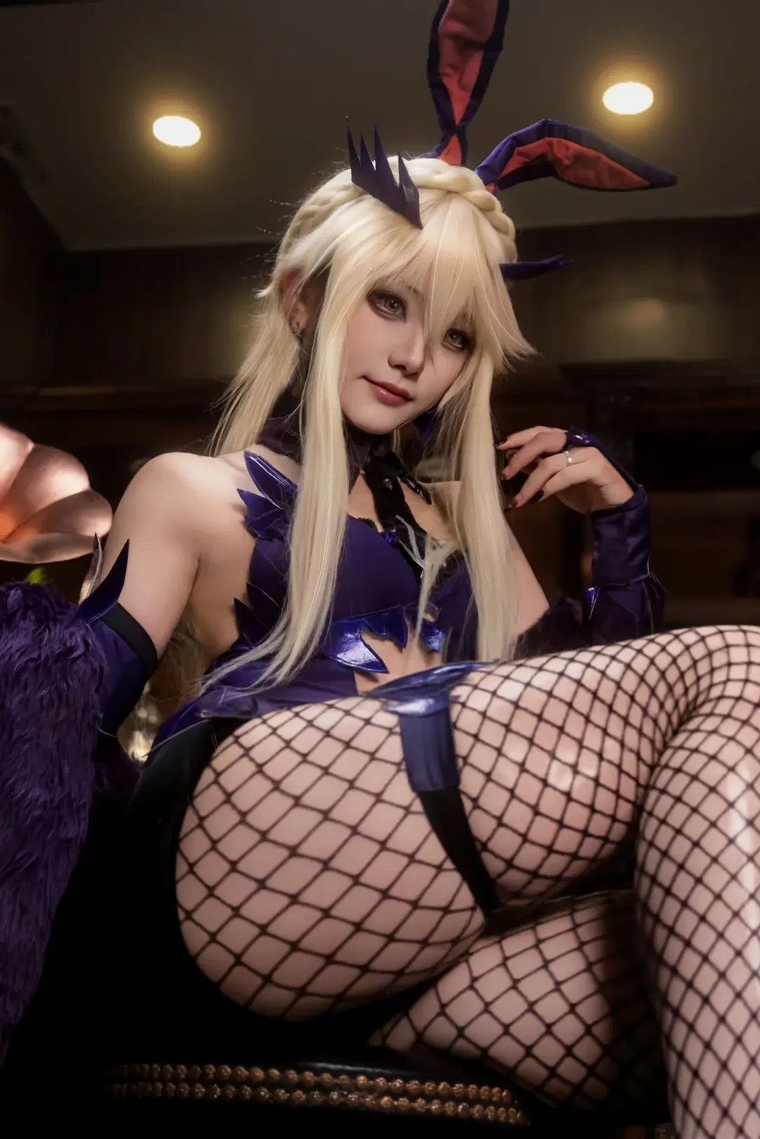 黑枪呆cos, fate, 黑丝cos, 兔女郎cos, 渔网袜