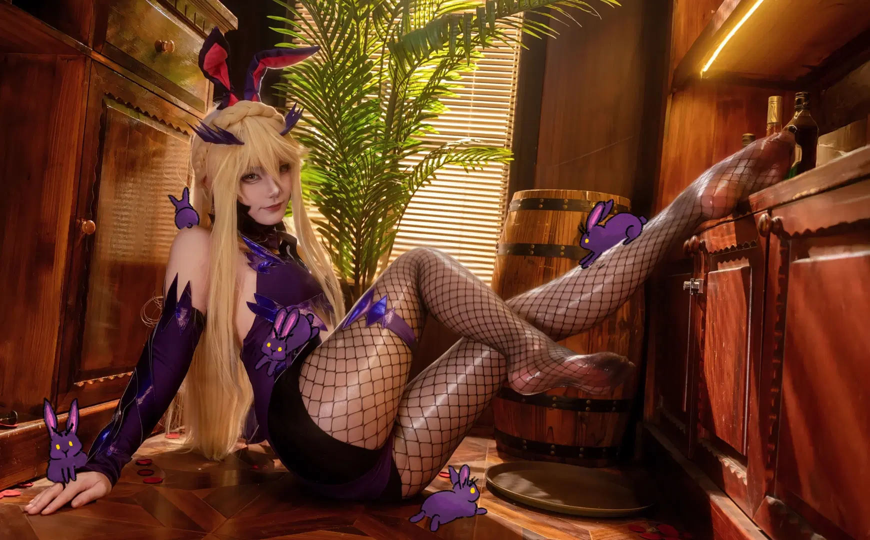 兔女郎, 黑丝, 黑枪呆cos, fate, cos分享