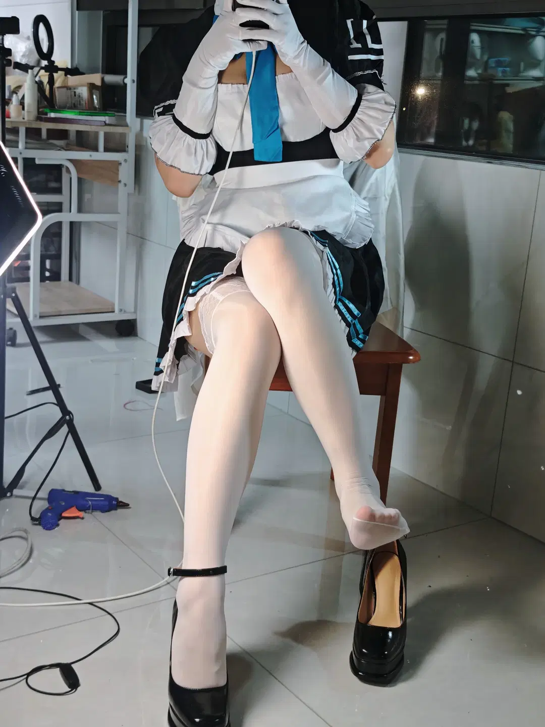 【Ichinose Asuna cosplay】Blue Archive Maid Outfit Character Fitting Sharing by 顾得猫宁 - Image 2