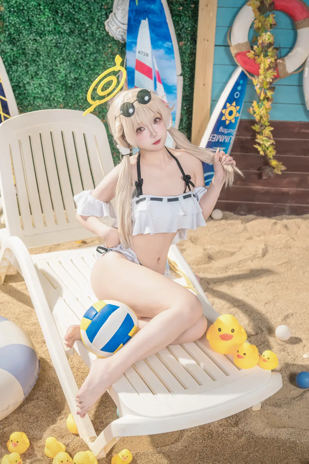 【日富美cos】碧蓝档案夏日泳池的清凉瞬间 - 金桻 - 第5张
