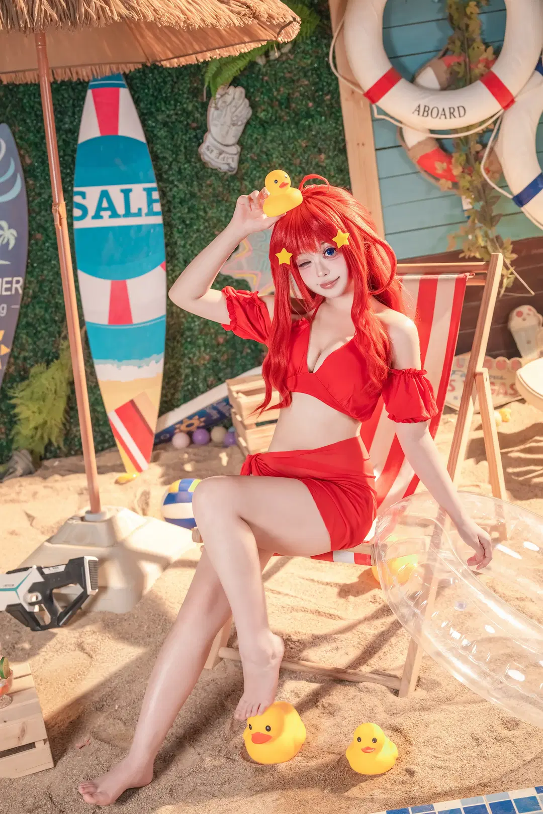 【中野五月cos】五等分的花嫁 夏日泳装清凉记录 - 金桻 - 第6张