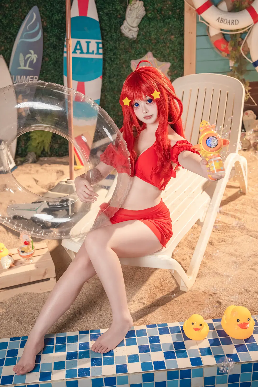 【中野五月cos】五等分的花嫁 夏日泳装清凉记录 - 金桻 - 第7张