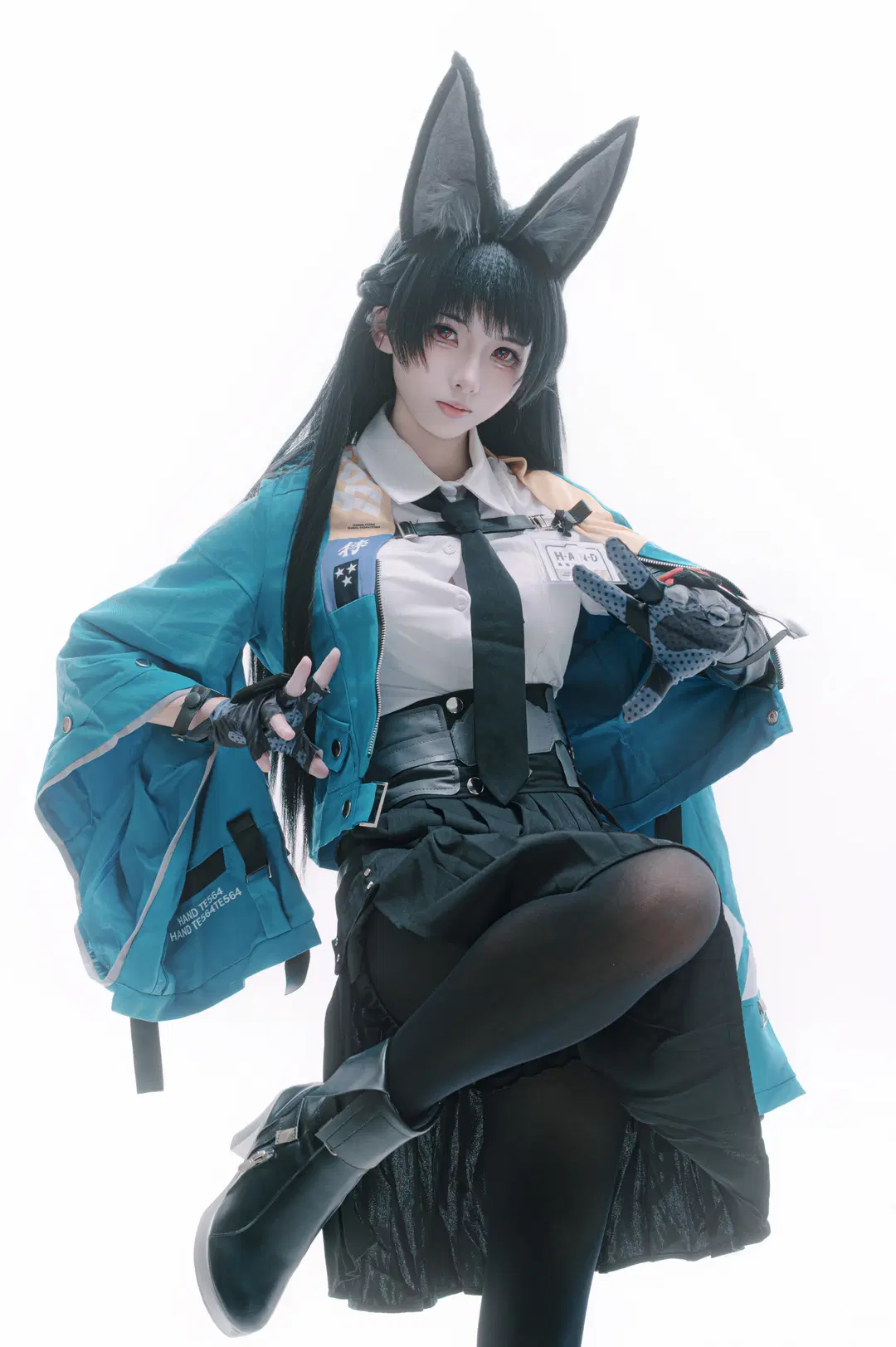 绝区零, 二次元cosplay, 星见雅cos, 黑丝, 白棚摄影