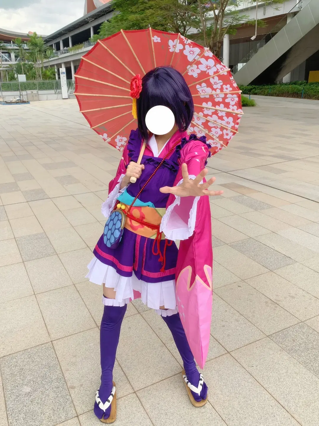 中二病也要谈恋爱, 异色瞳, 小鸟游六花cos, 和服cosplay, 紫色过膝袜