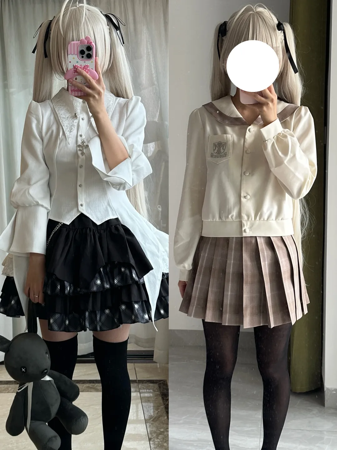 二次元コスプレ, 春日野穹 コスプレ, ヨスガノソラ, 黒ストッキング, 肩幅を広く見せるコーディネート - 3枚目