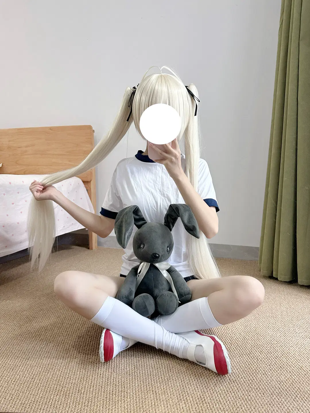 【春日野穹 コスプレ】『ヨスガノソラ』体操服の試着、鏡越し記録 - 了了ovo - 4枚目