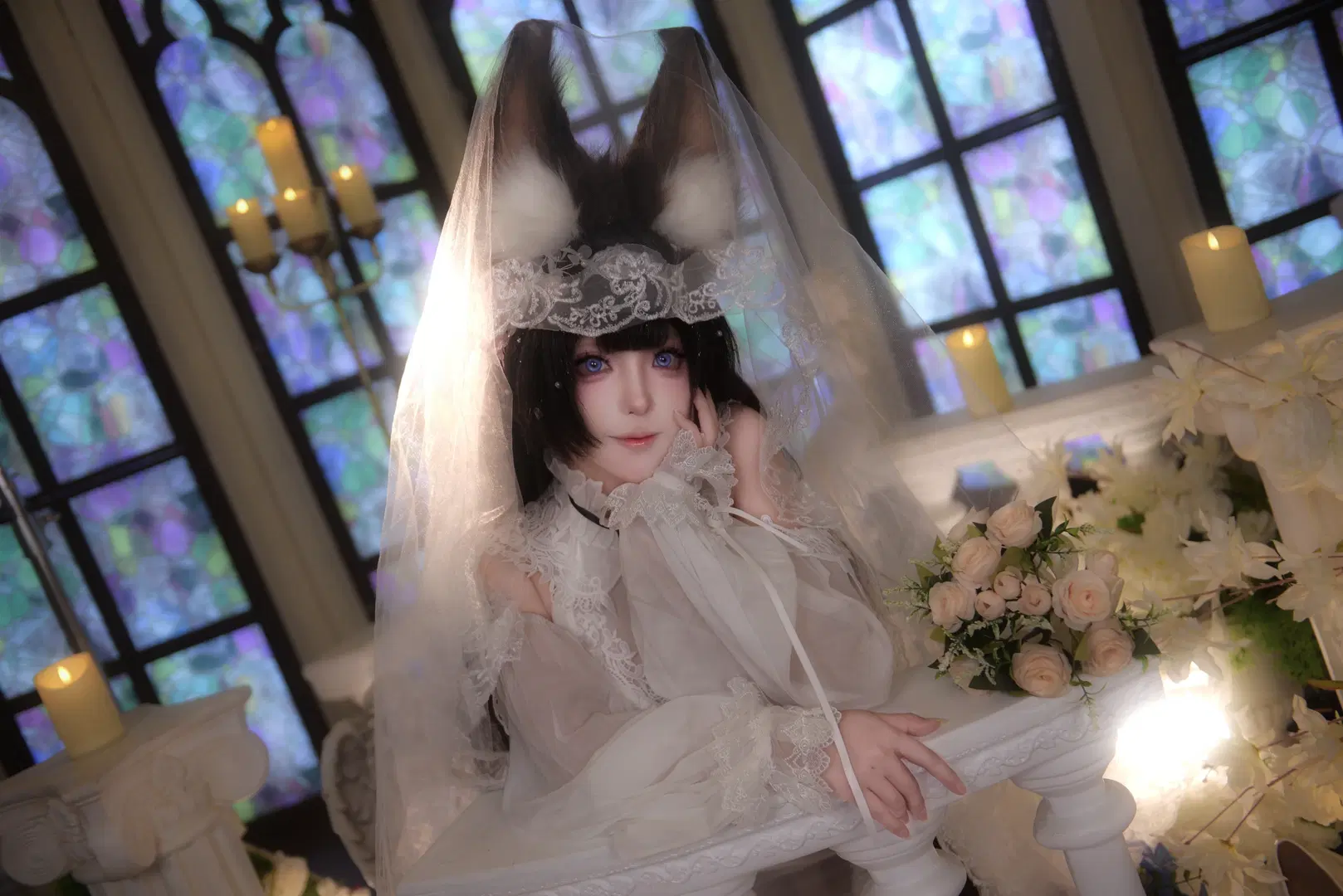 【天城cos】碧藍航線誓約花嫁 - 电脑眠眠猫 - 第2張