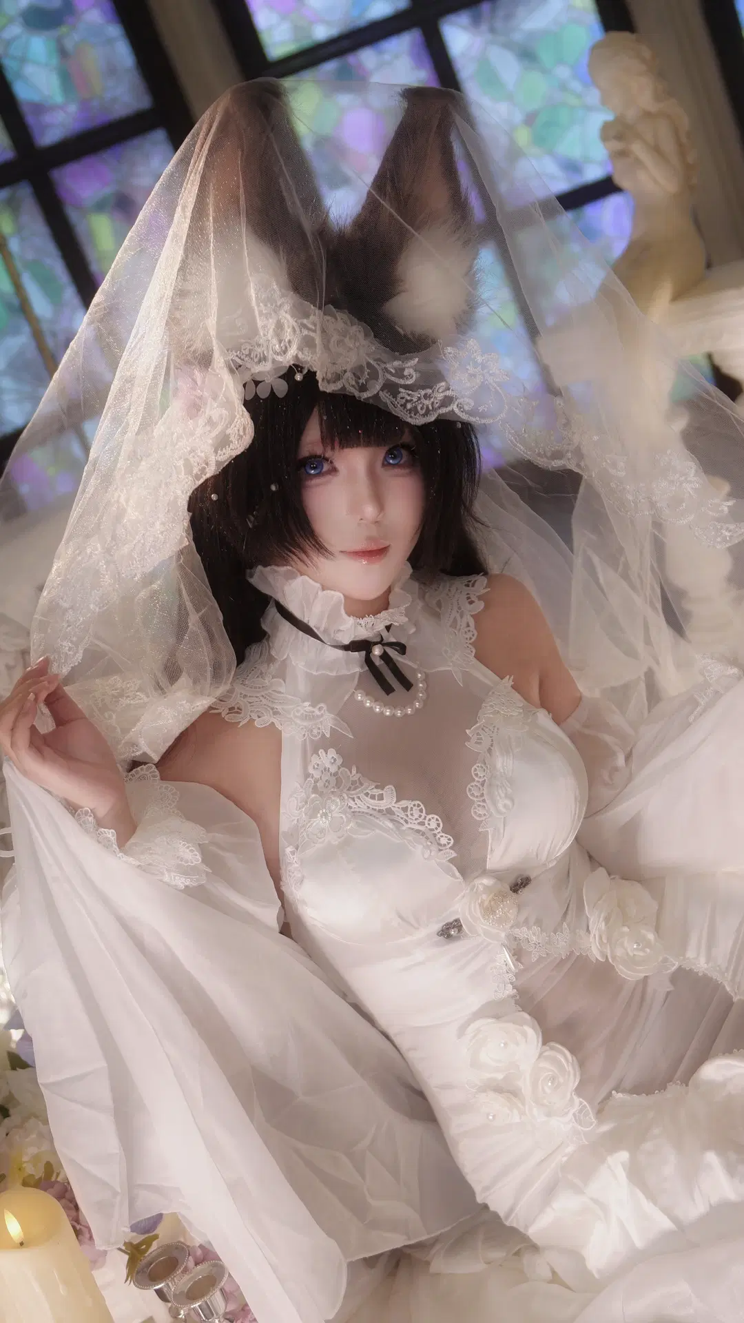 碧蓝航线, cos正片, 教堂摄影, 花嫁婚纱, 天城cos