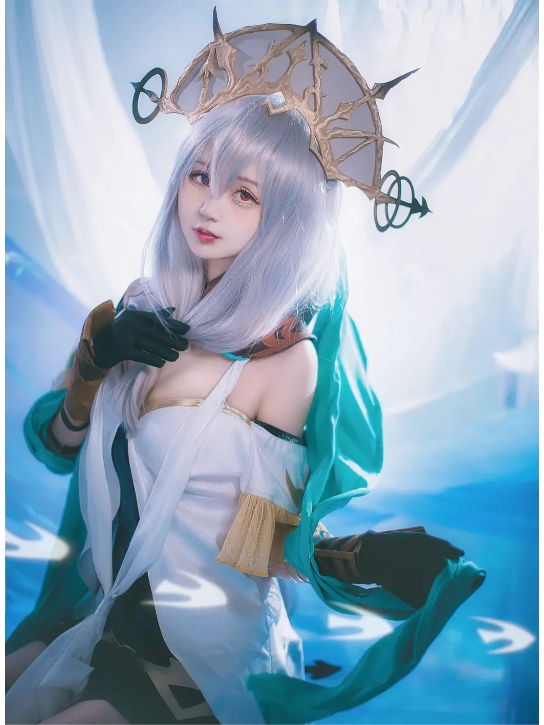 二次元, cosplay, 明日方舟, 浊心蒂蒂cos, 绿蒂蒂