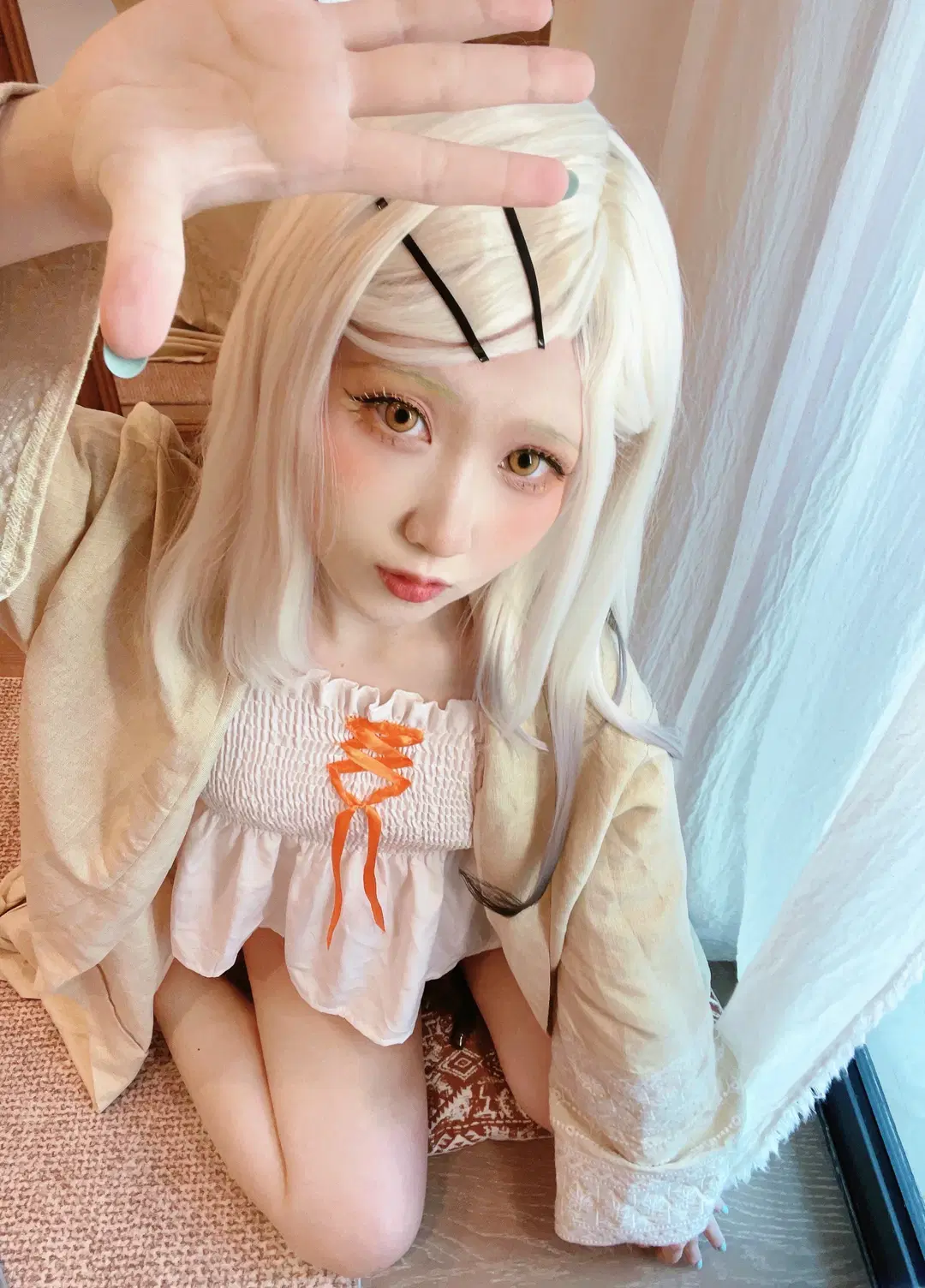 cosplay, 学园偶像大师, 二次元妆容, 银白假发, 筱泽广cos