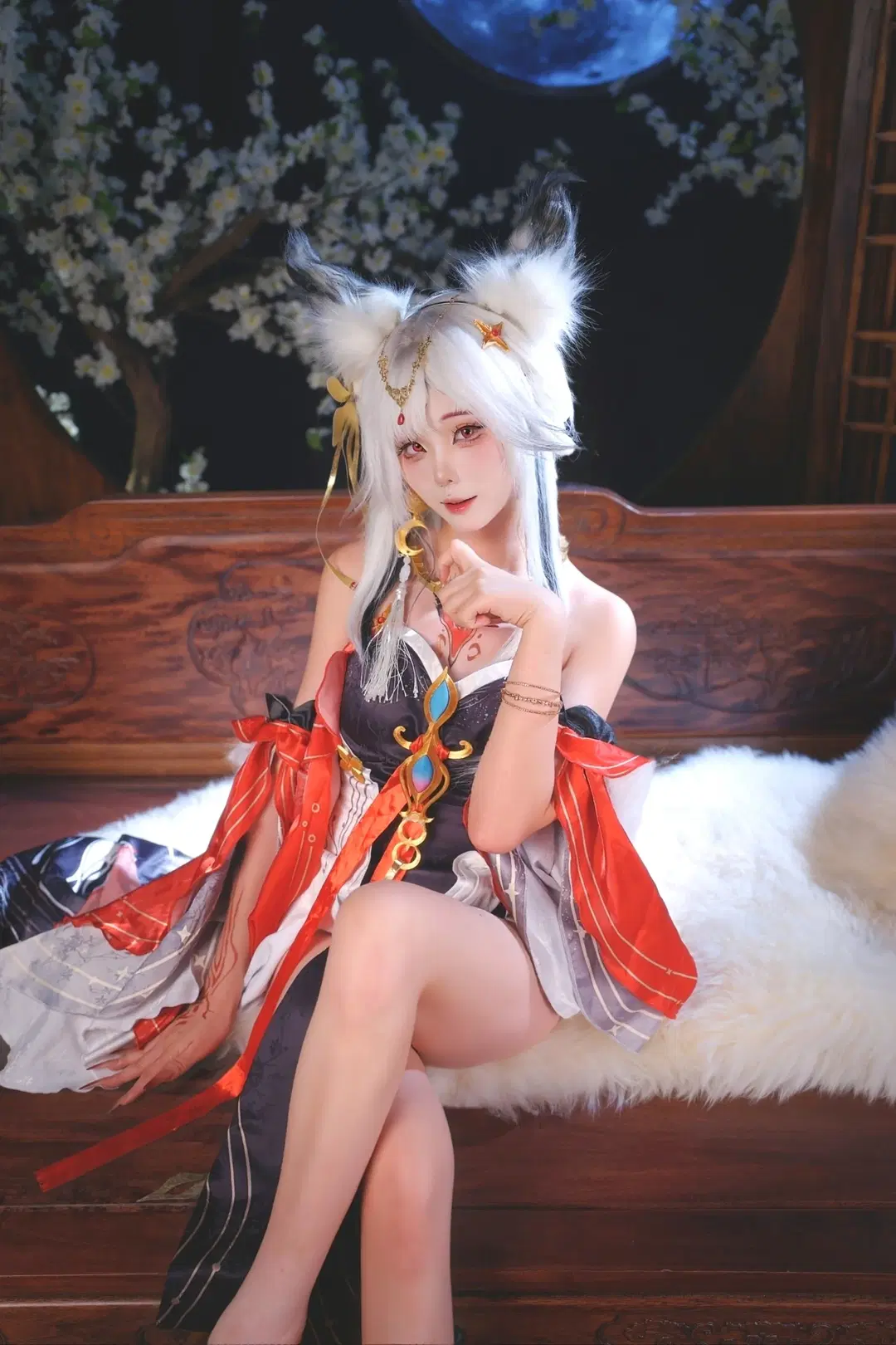 【心月狐cos】鸣潮国风狐妖的月下清影 - 夏兔 - 第2张