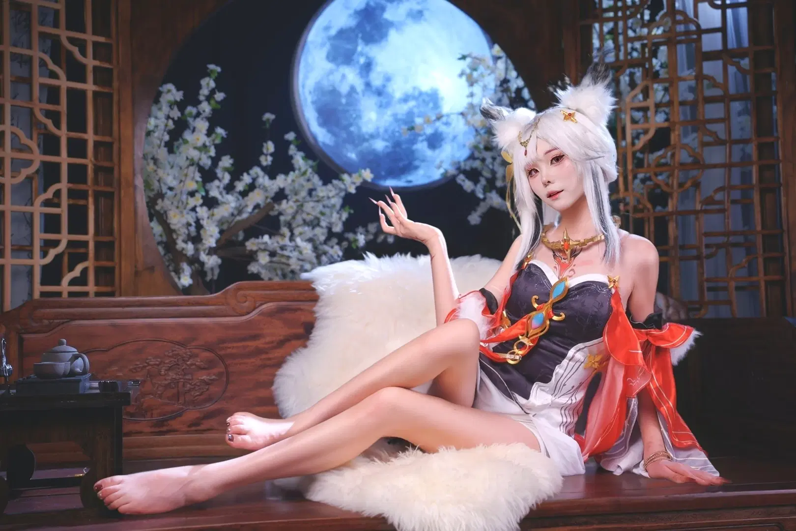 【心月狐cos】鸣潮国风狐妖的月下清影 - 夏兔 - 第5张