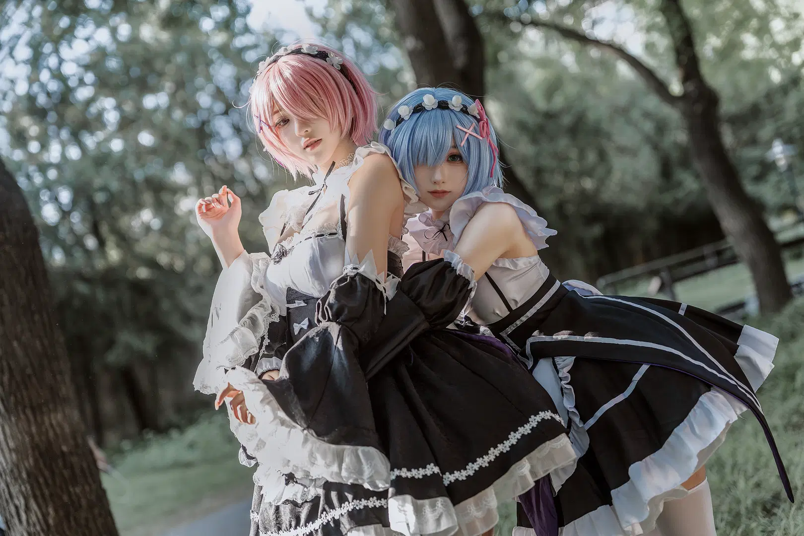 【Rem cosplay & Ram】Re:ZERO -Starting Life in Another World- Finished Photoshoot by SanX_三夏 - Image 4