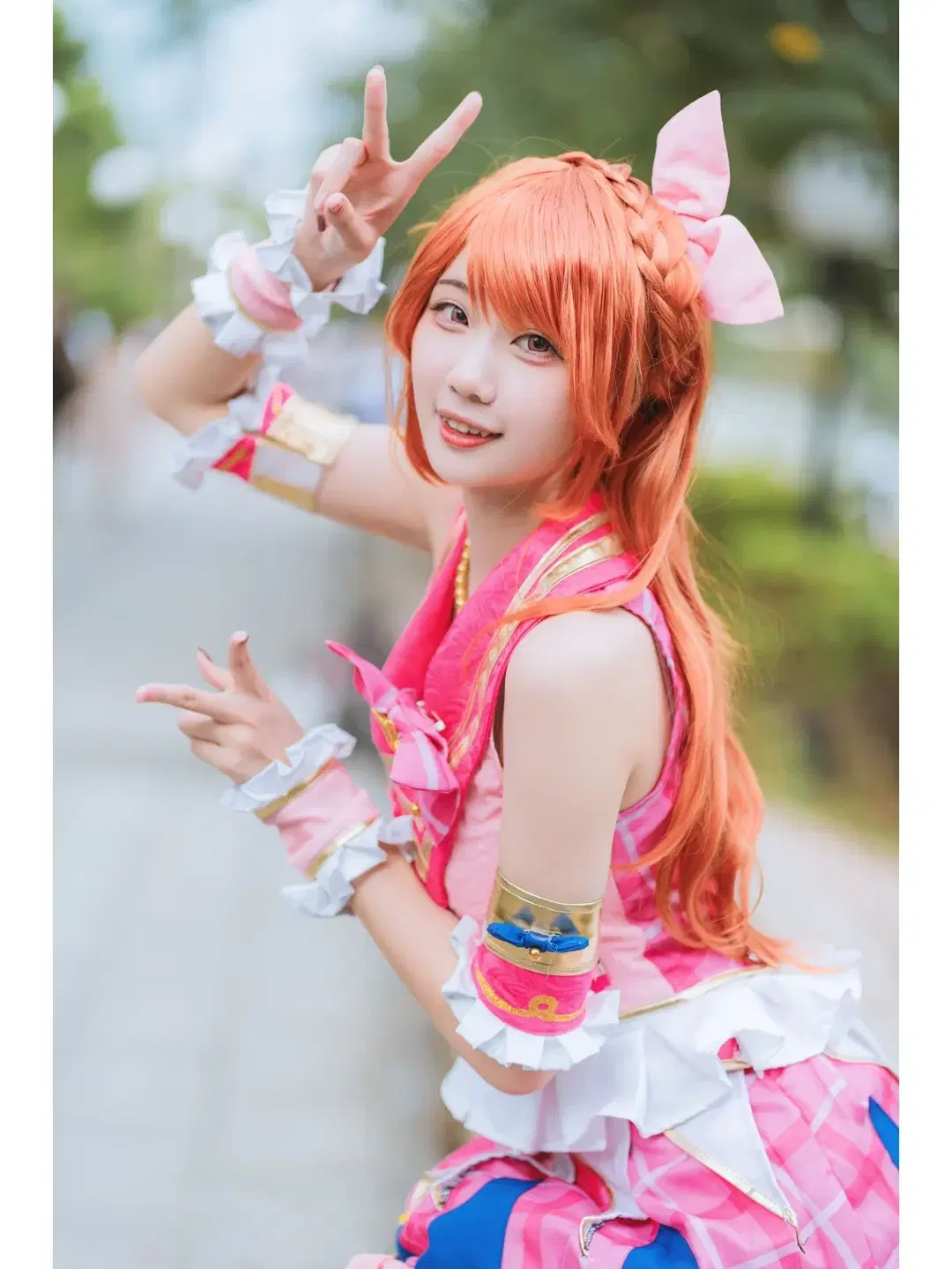 【大空あかり コスプレ】アイカツ！初物語アニメイベントのイベント写真、元元気なオレンジ髪で活力いっぱい - 橘子皮 - 2枚目